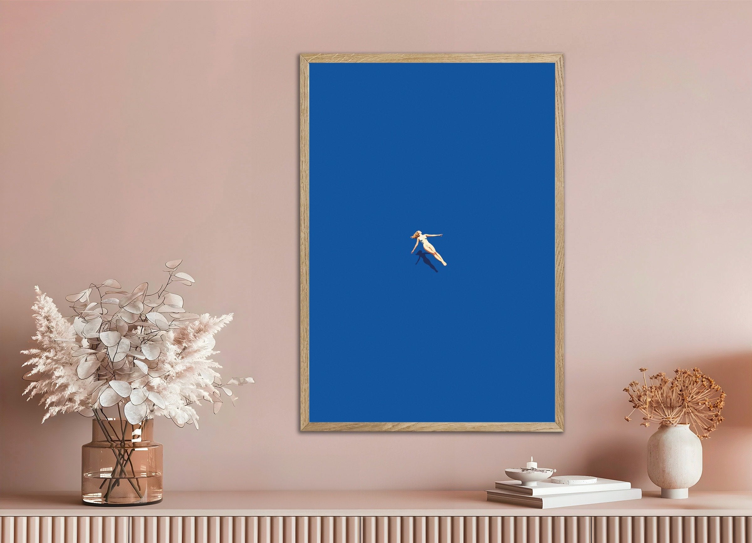 Kvinde svømmende på vand, SPA plakat