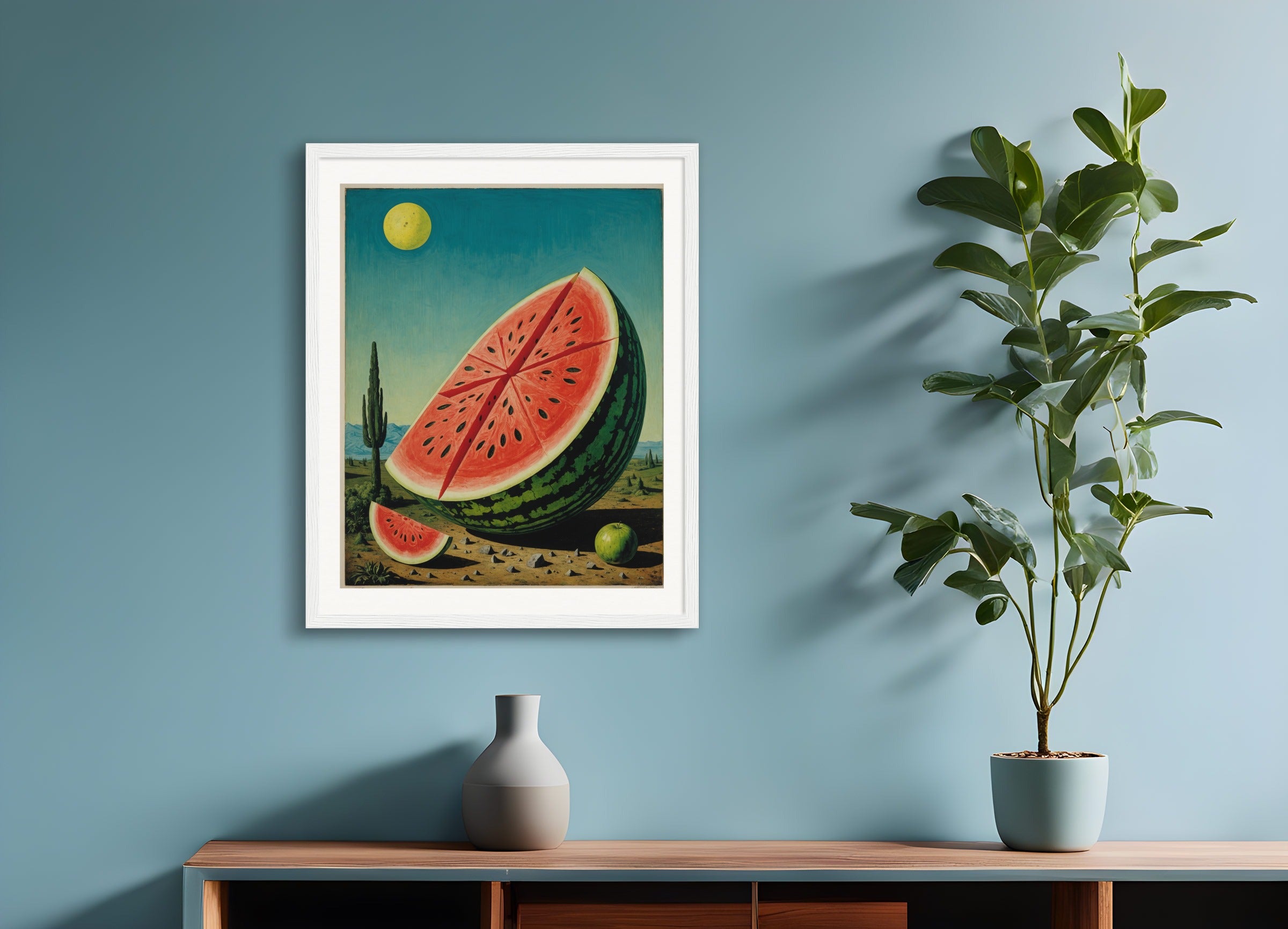 Poster with wood frame: Max Ernst,