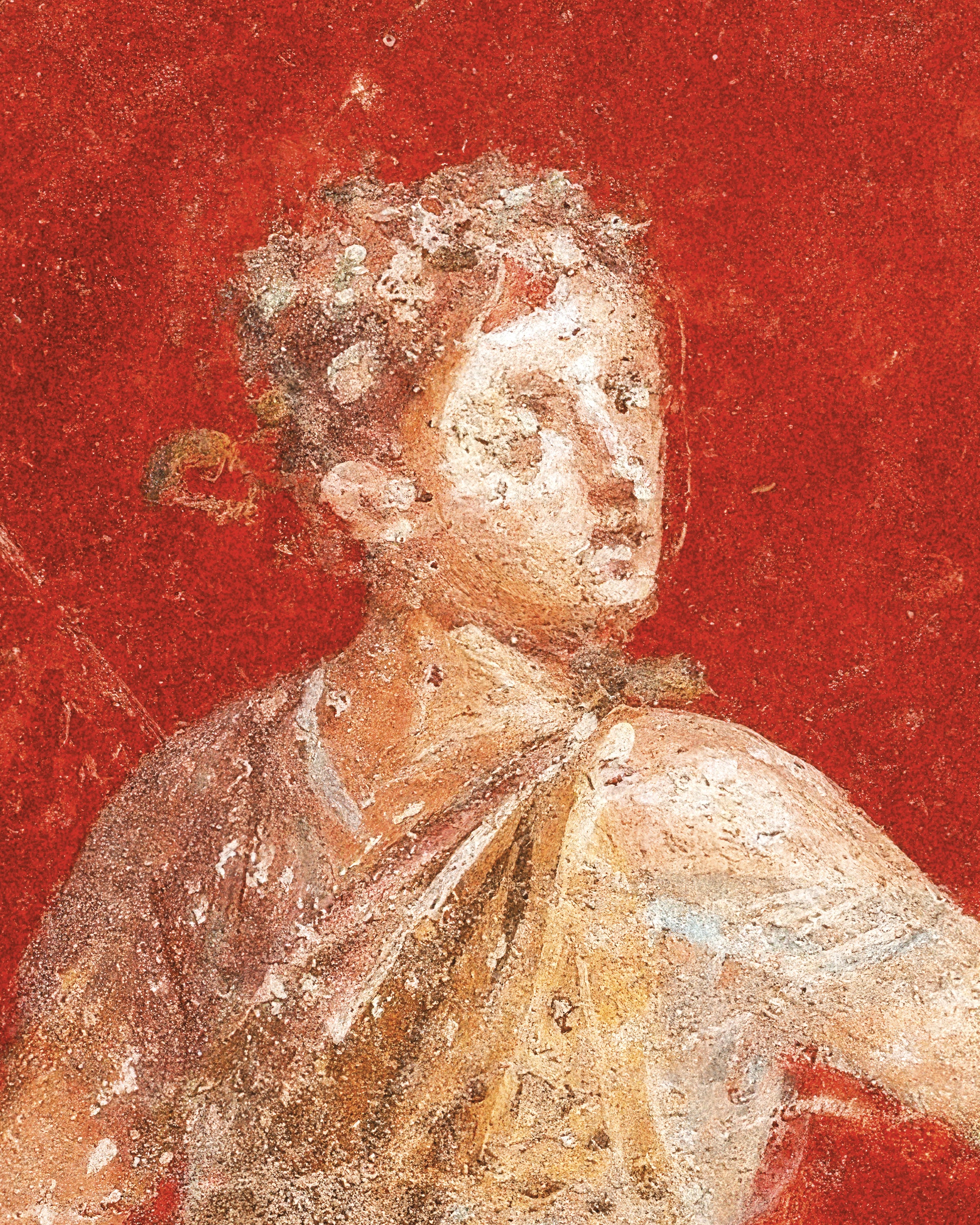 Flying Maenad fresko poster