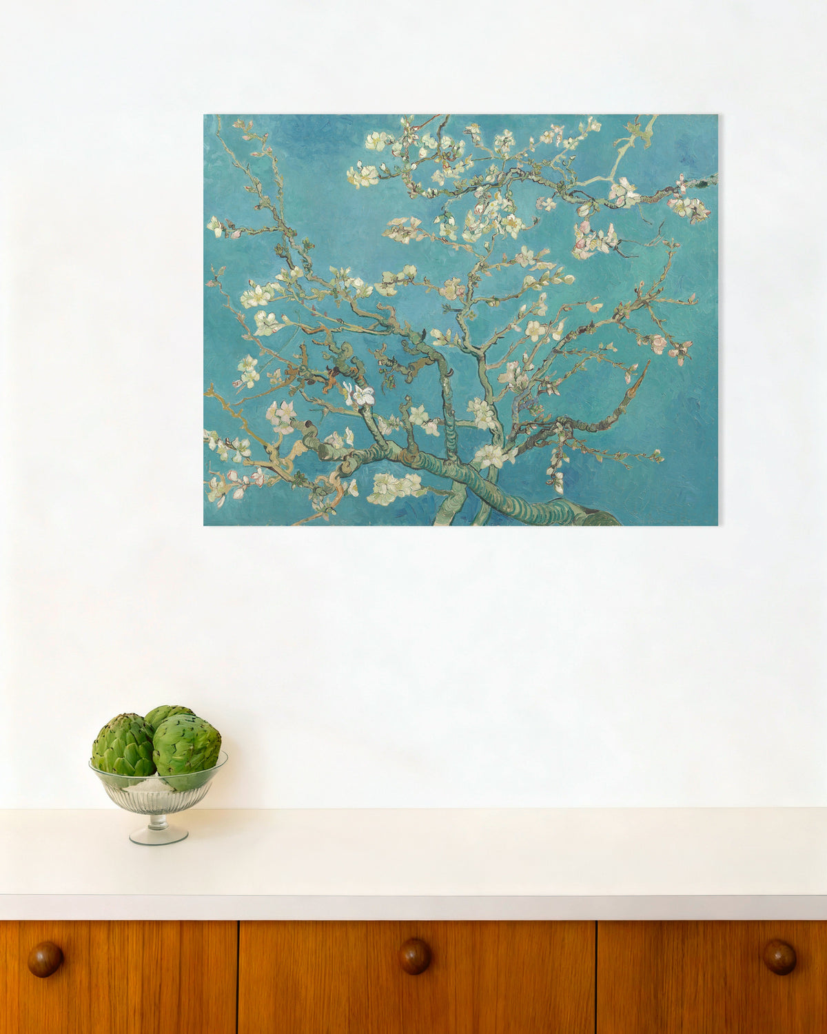 Poster med Mandelblomstring (1890) af Vincent van Gogh