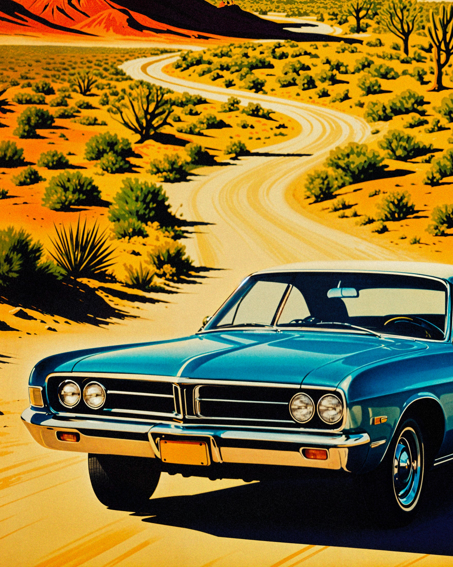 Monument Valley Amerikansk Vintage Plakat
