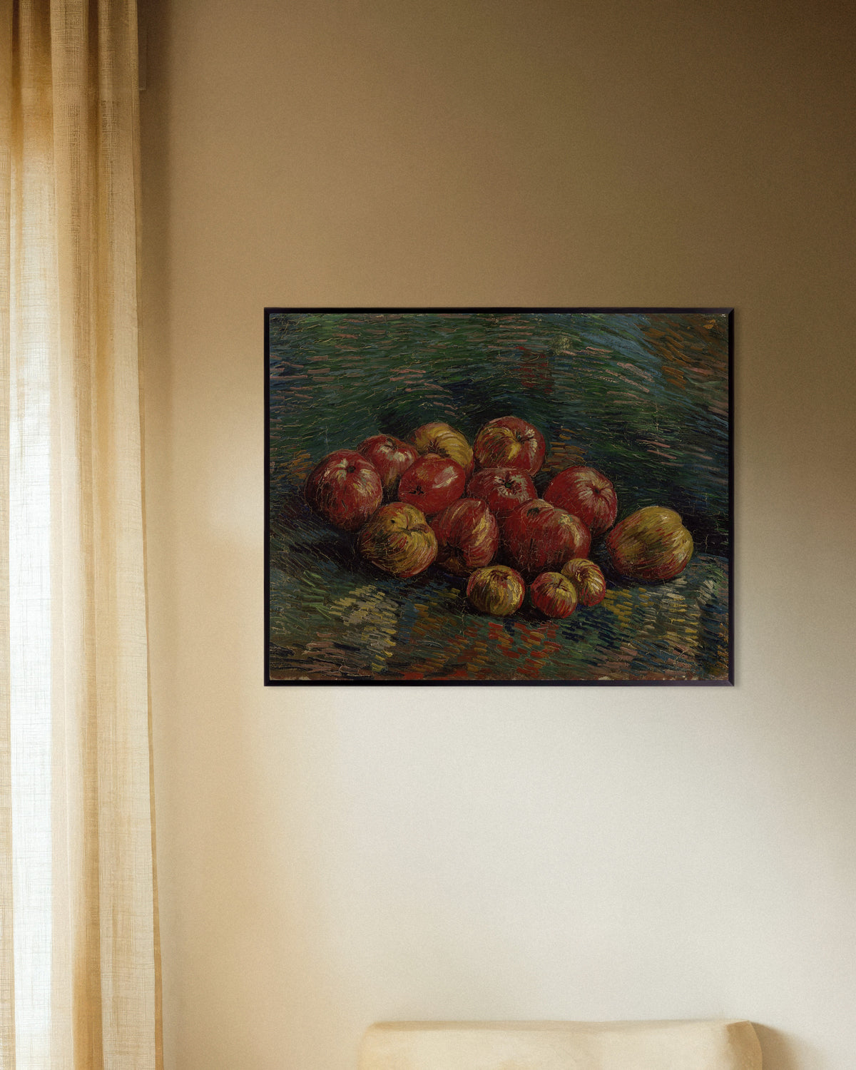 Poster af Æbler (1887) af Vincent van Gogh med metalramme