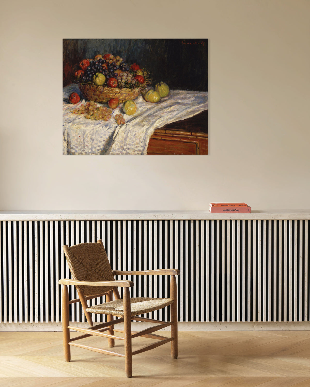 Plakat Æbler og druer (1879–1880) af Claude Monet