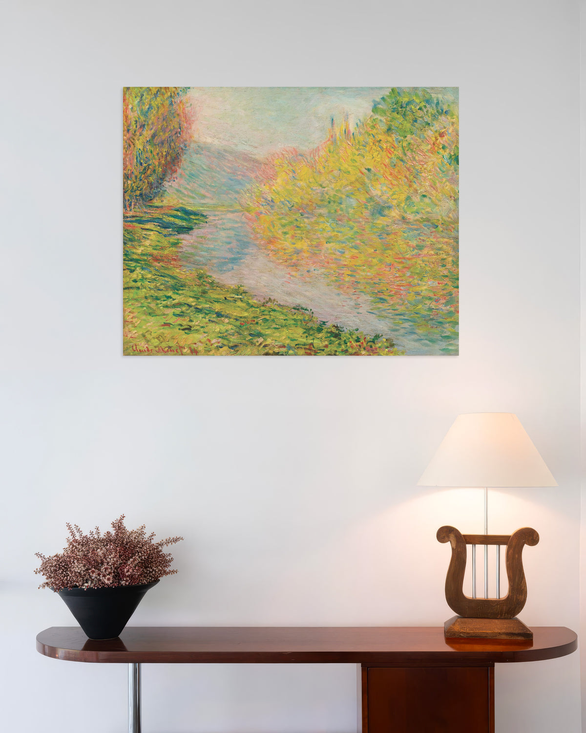 Plakat Efterår ved Jeufosse (1884) af Claude Monet