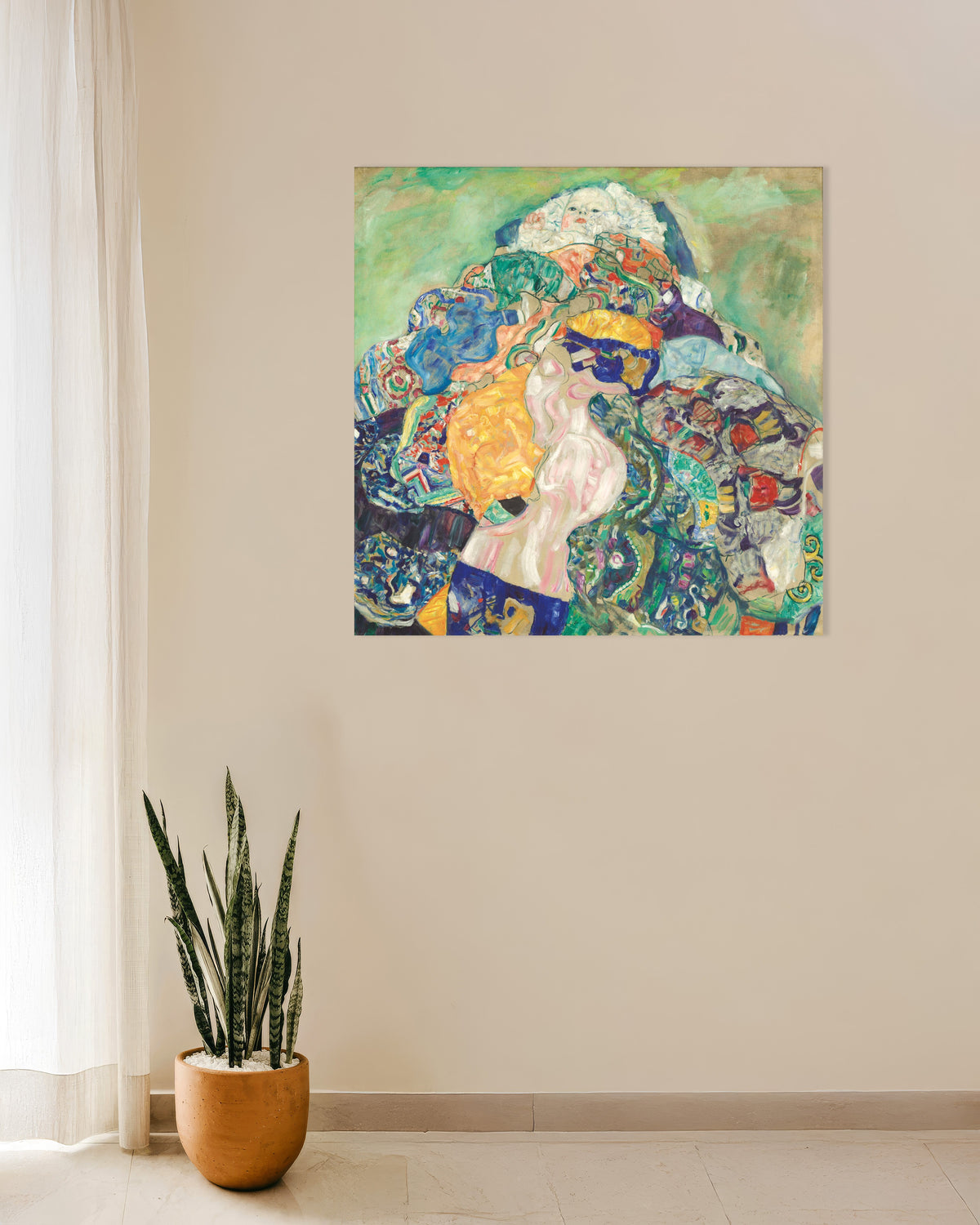 Plakat Baby (Vugge) (1917–1918) af Gustav Klimt