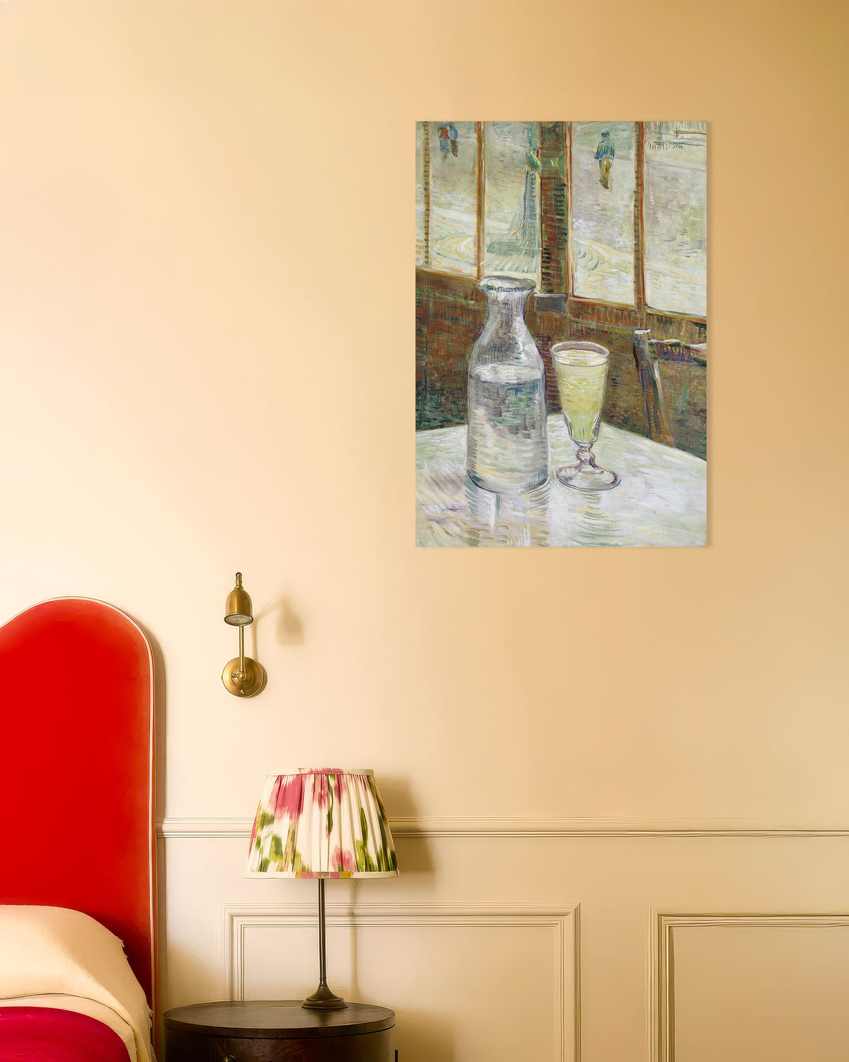 Plakat med Cafébord med absint (1887) af Vincent van Gogh