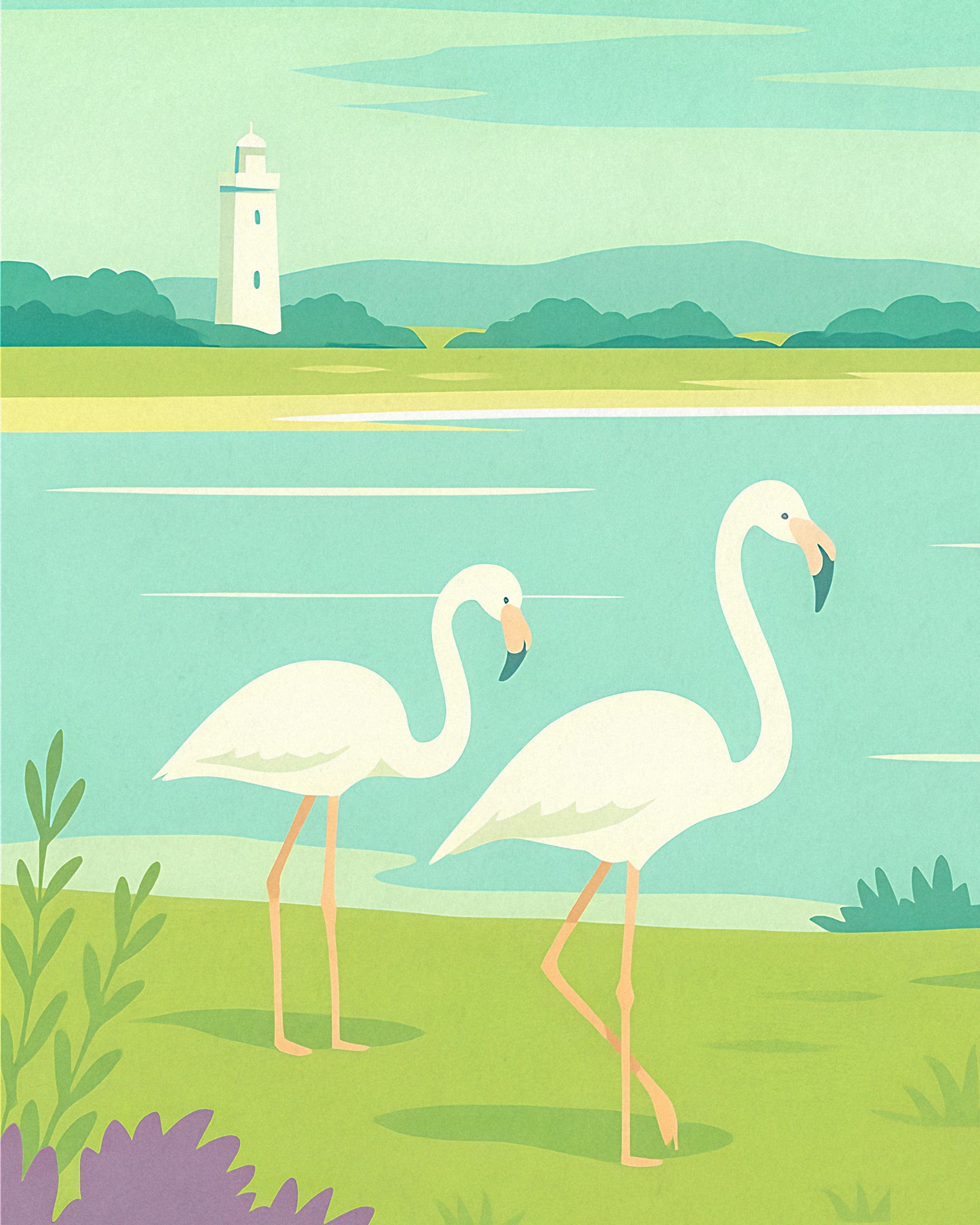 Camargue Rejseposter - Fransk region
