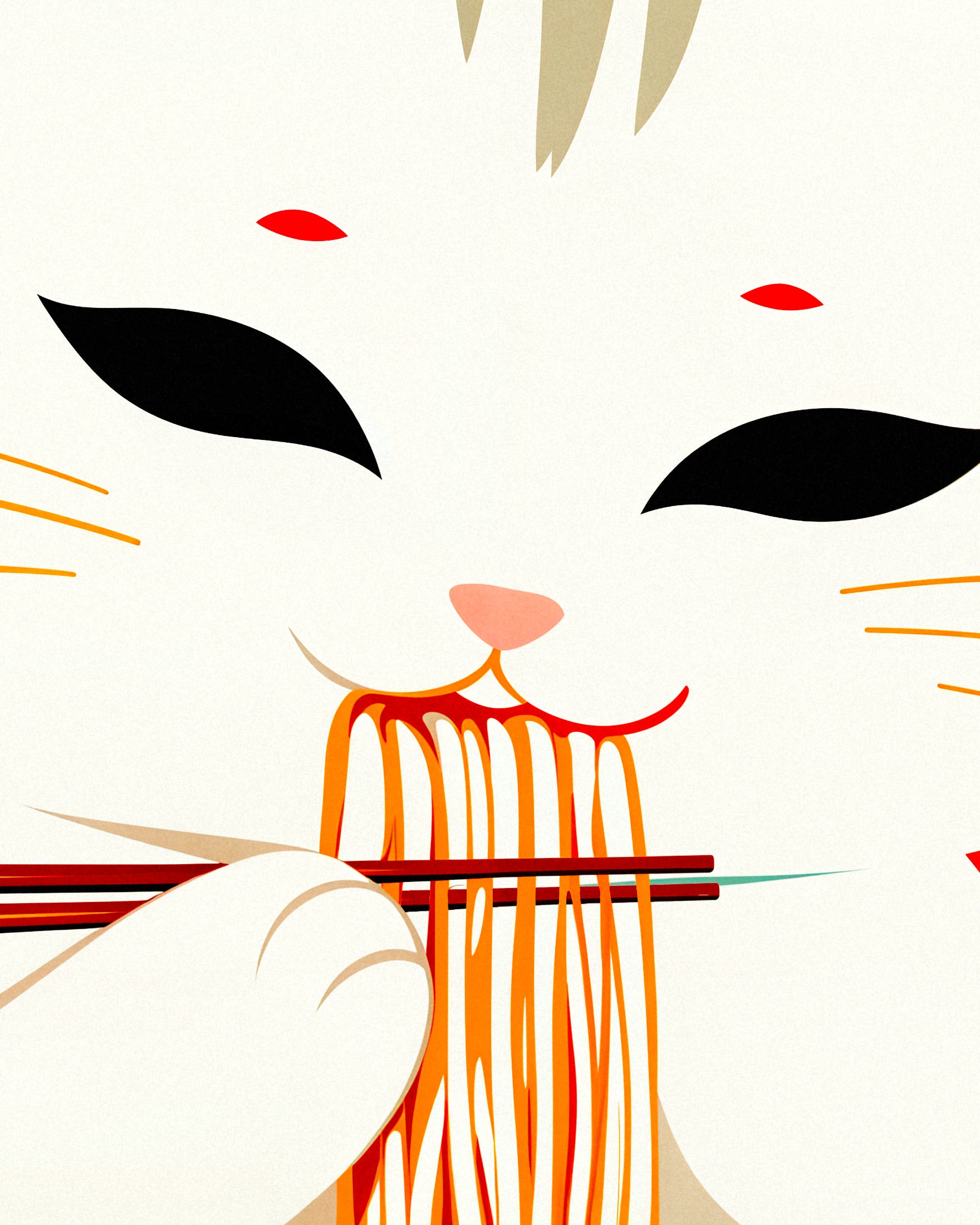 Ramen & Cat, Asiatisk restaurant - Plakat