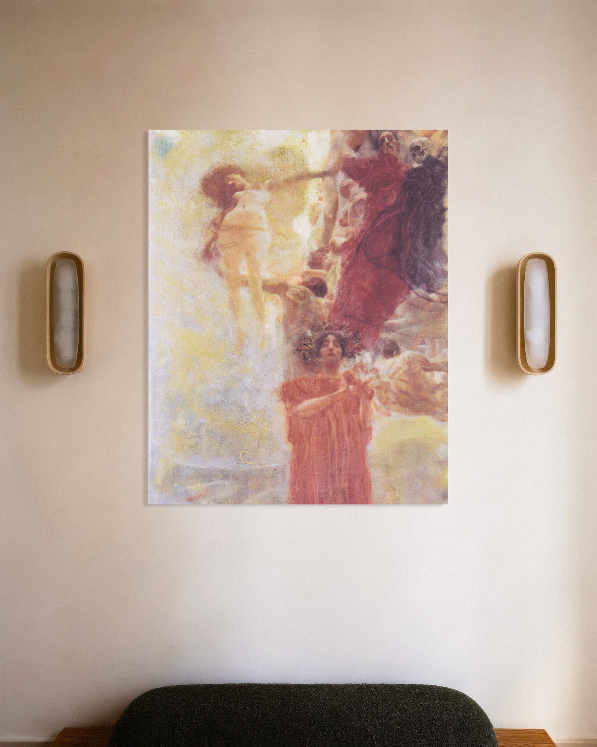 Plakat Kompositionsskitse til Medicinen (1897–1898) af Gustav Klimt