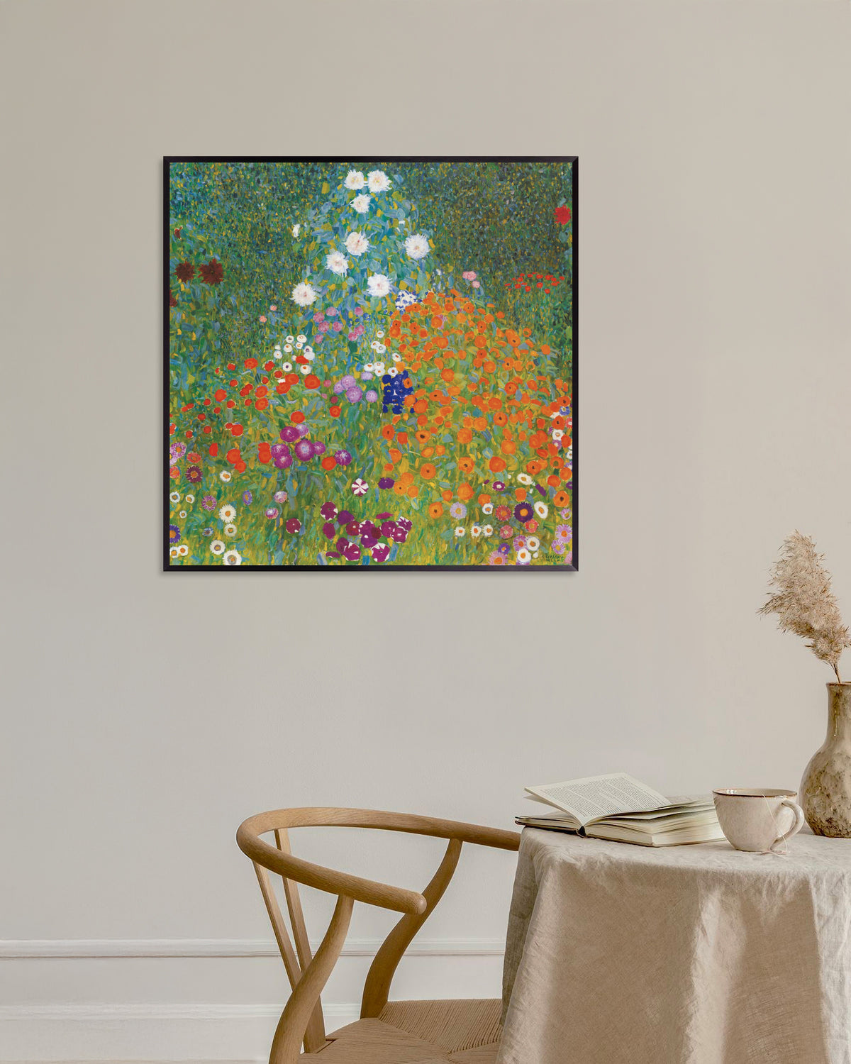 Plakat Bondehave (1905–1907) af Gustav Klimt med metalramme