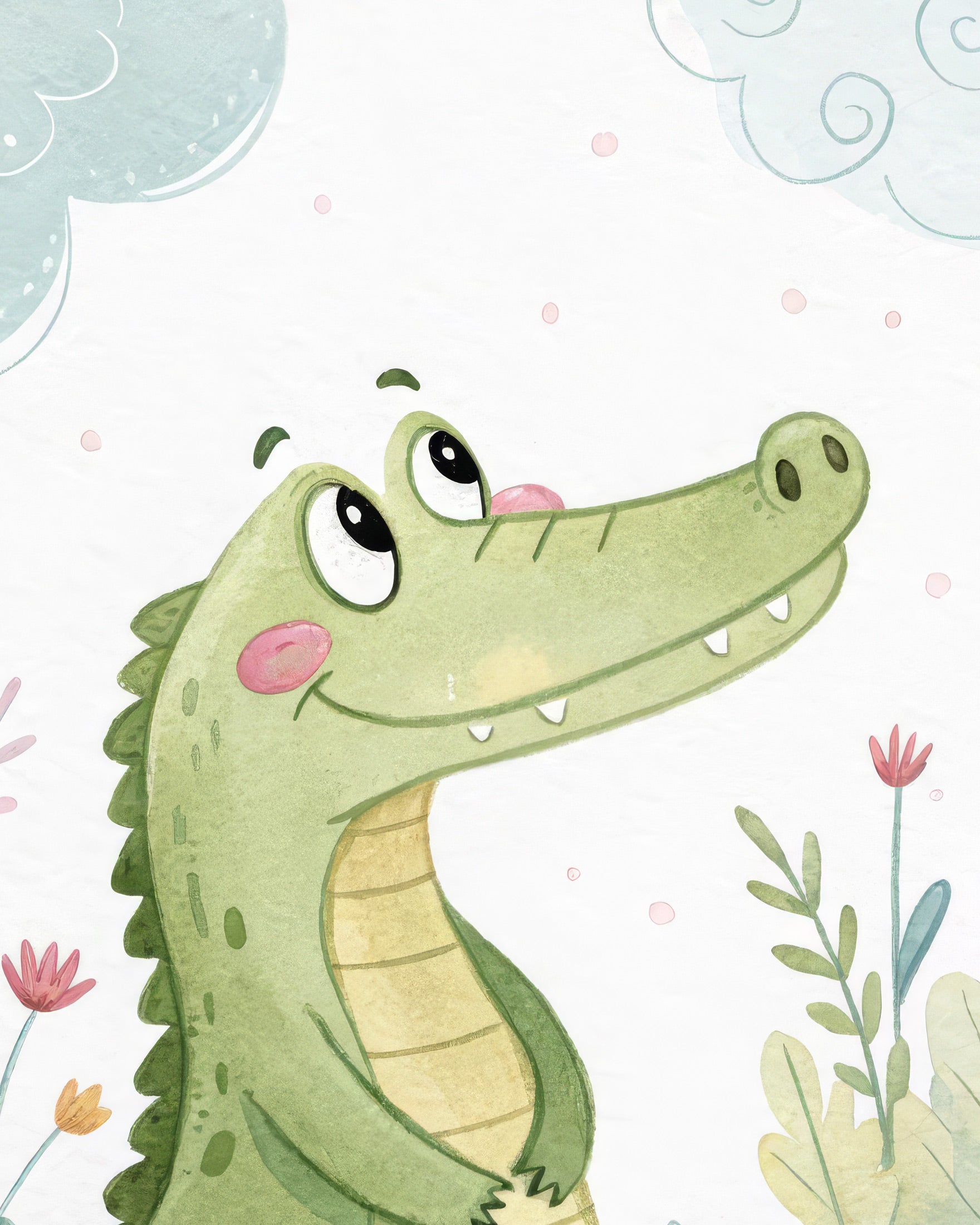 Krokodille Poster - Safari Børneværelsesplakater