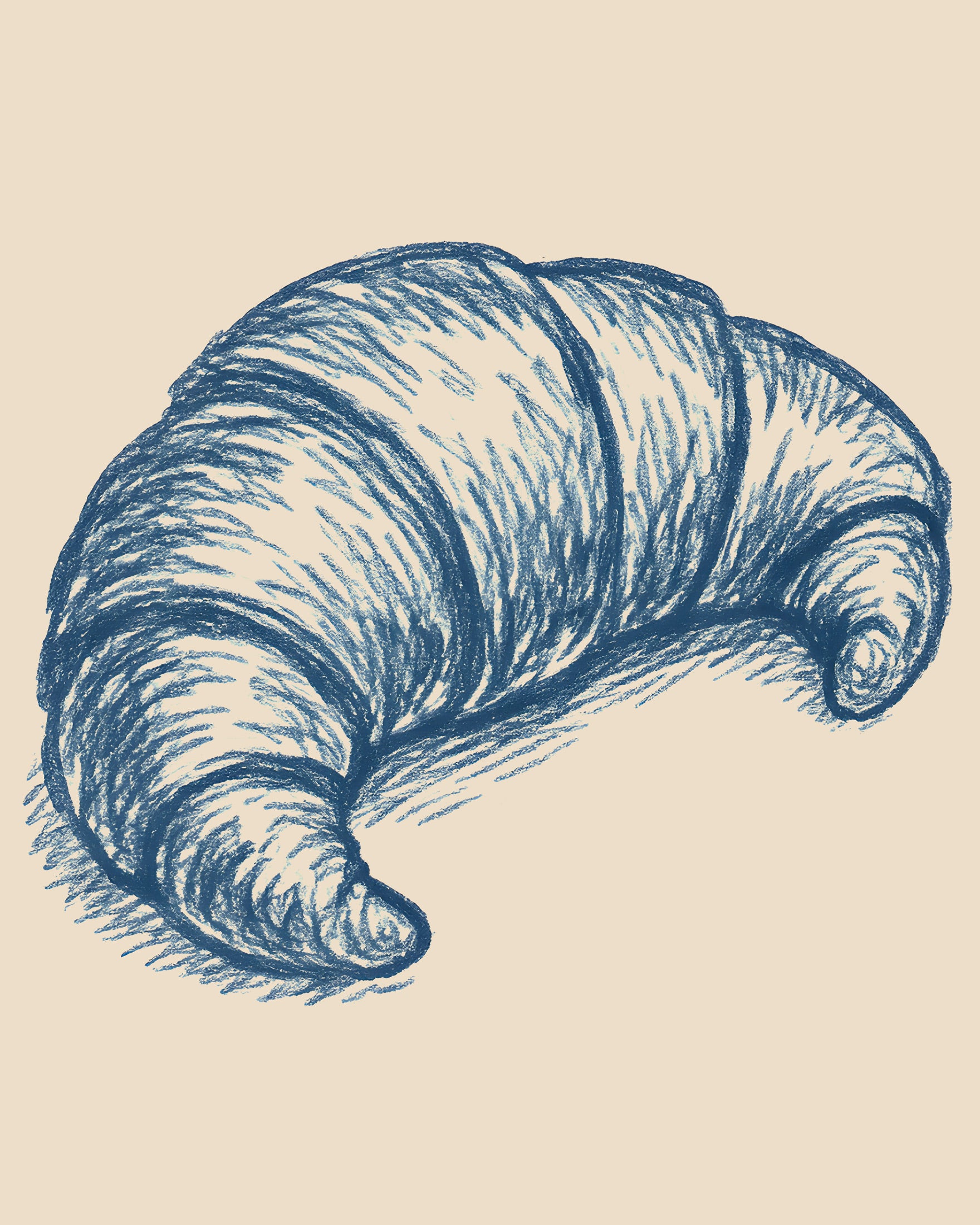 Bageri Plakat - Croissant