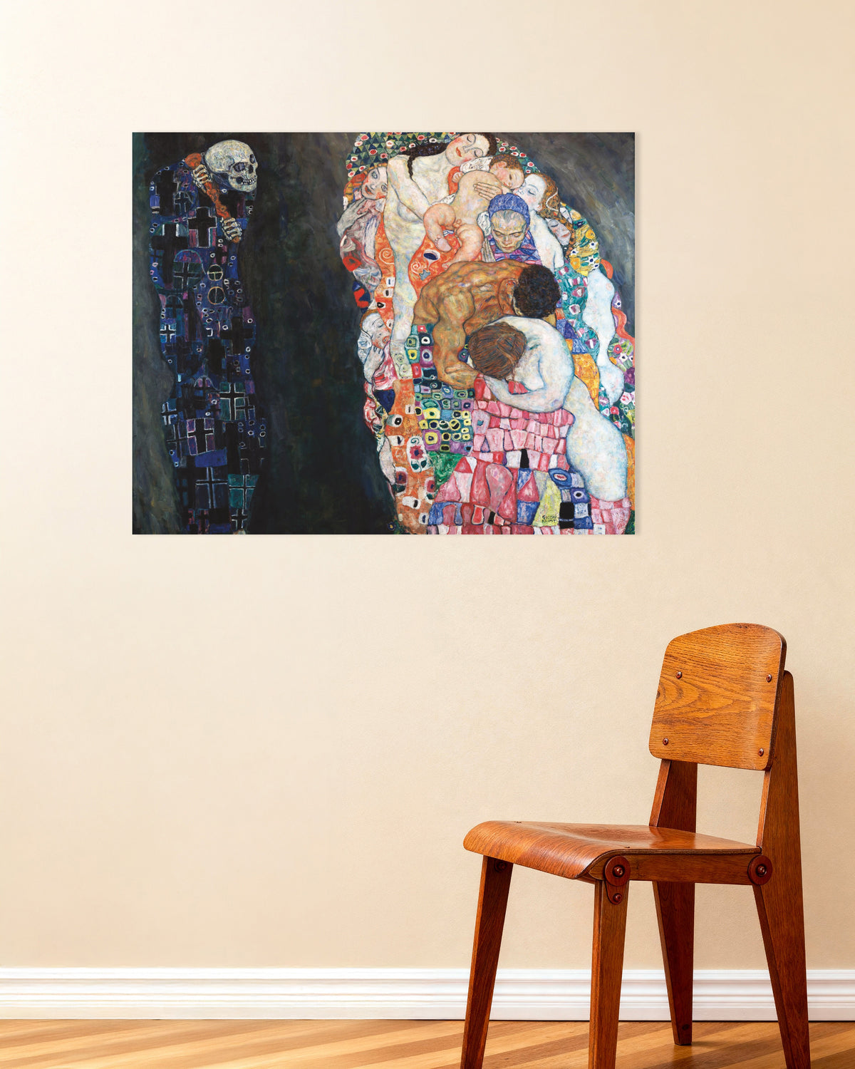 Poster af Død og liv (1910–1915) af Gustav Klimt