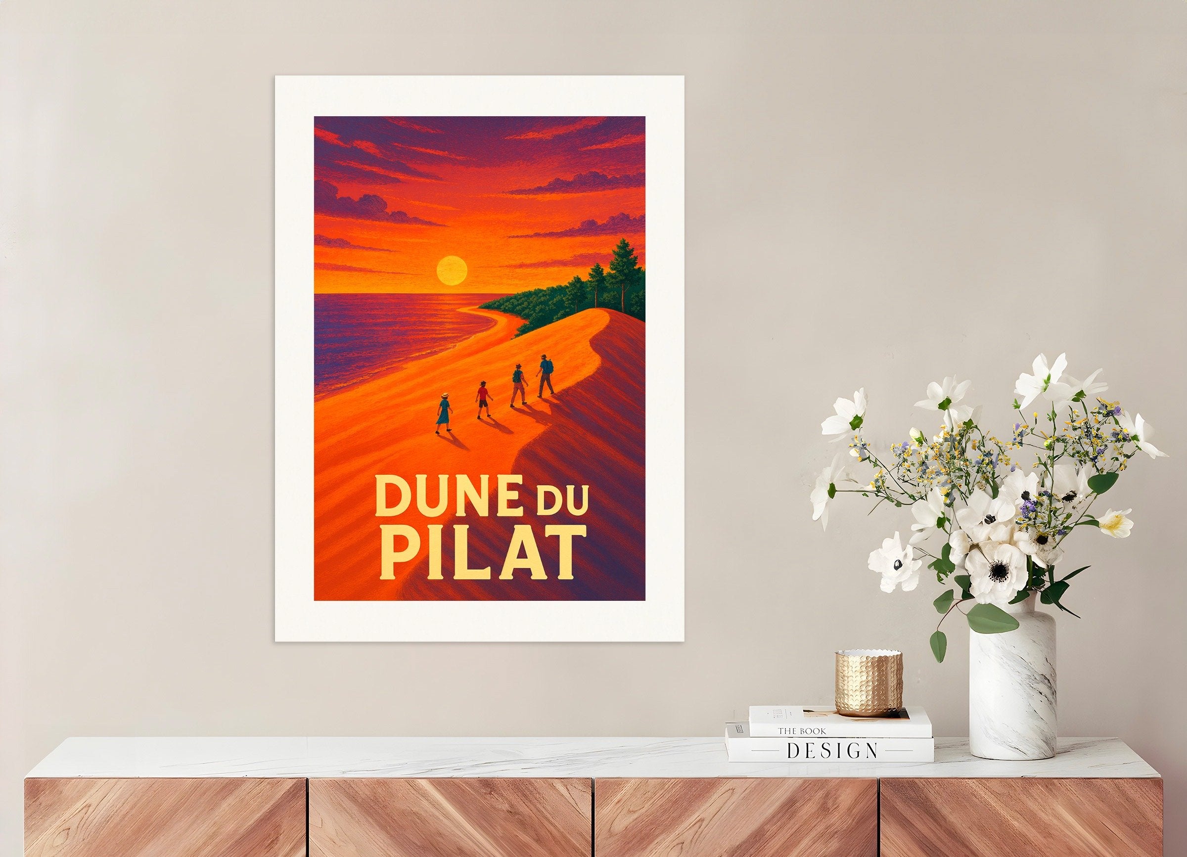 Poster of Dune of Pilat 02, Sunset - Poster