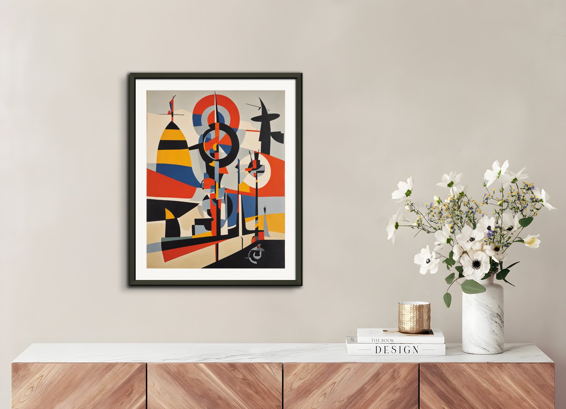 Poster with metal frame: Willi Baumeister,