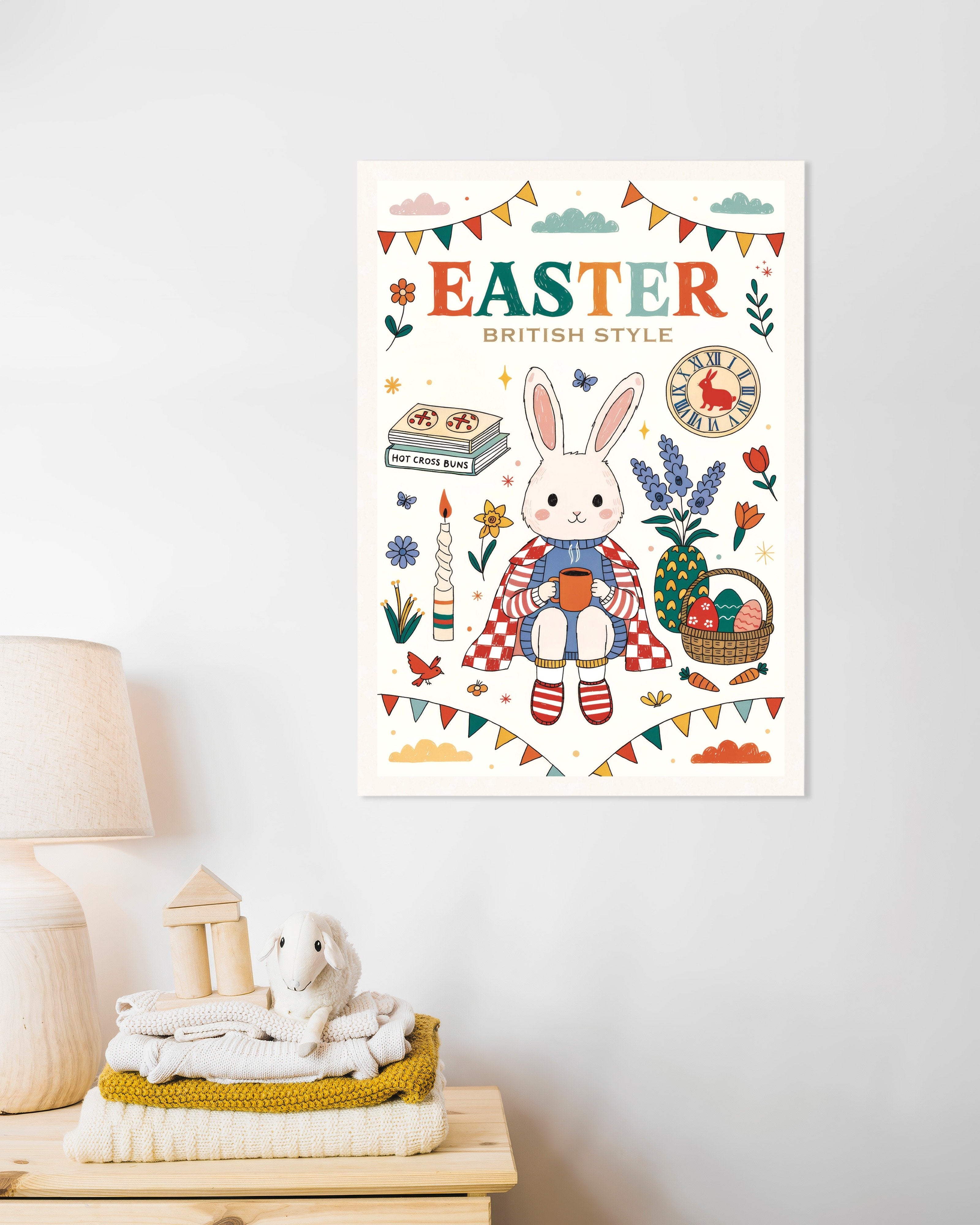 Poster of Easter British Style Bunny Poster