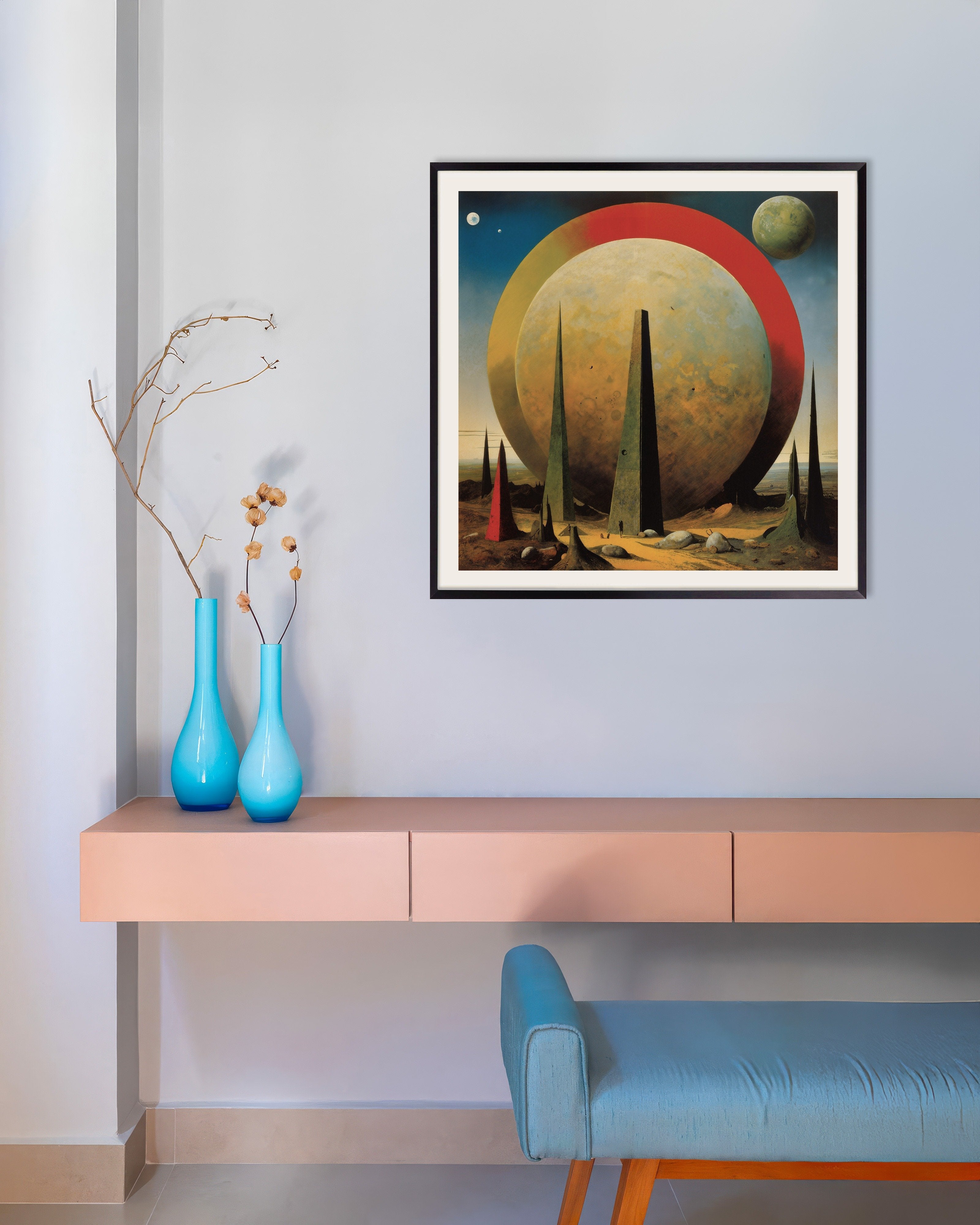 Poster of Empire of Dada, Planet Earth - Poster, with metal frame