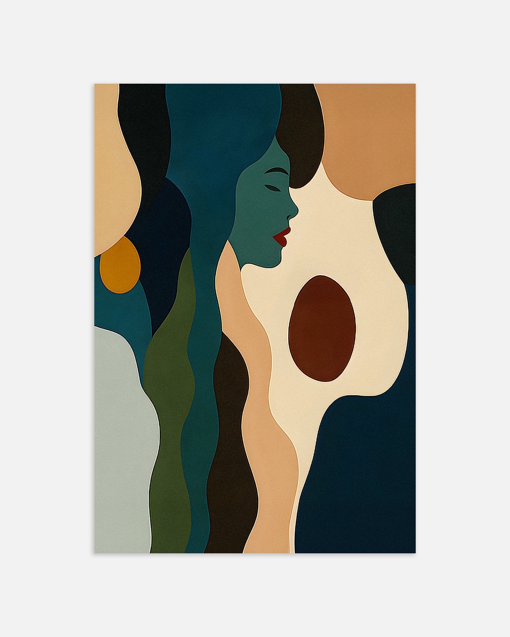 Poster of Face of Autumn - Abstract Shapes, thumbnail