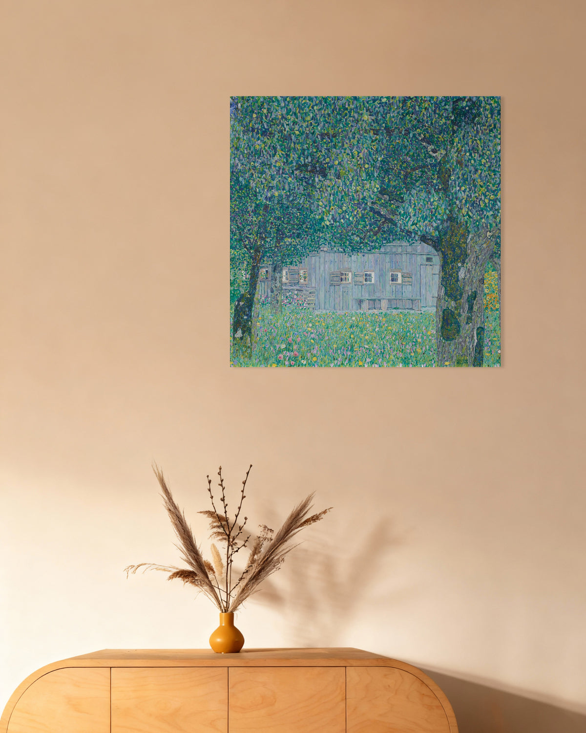 Plakat Bondegård i Buchberg (1911) af Gustav Klimt