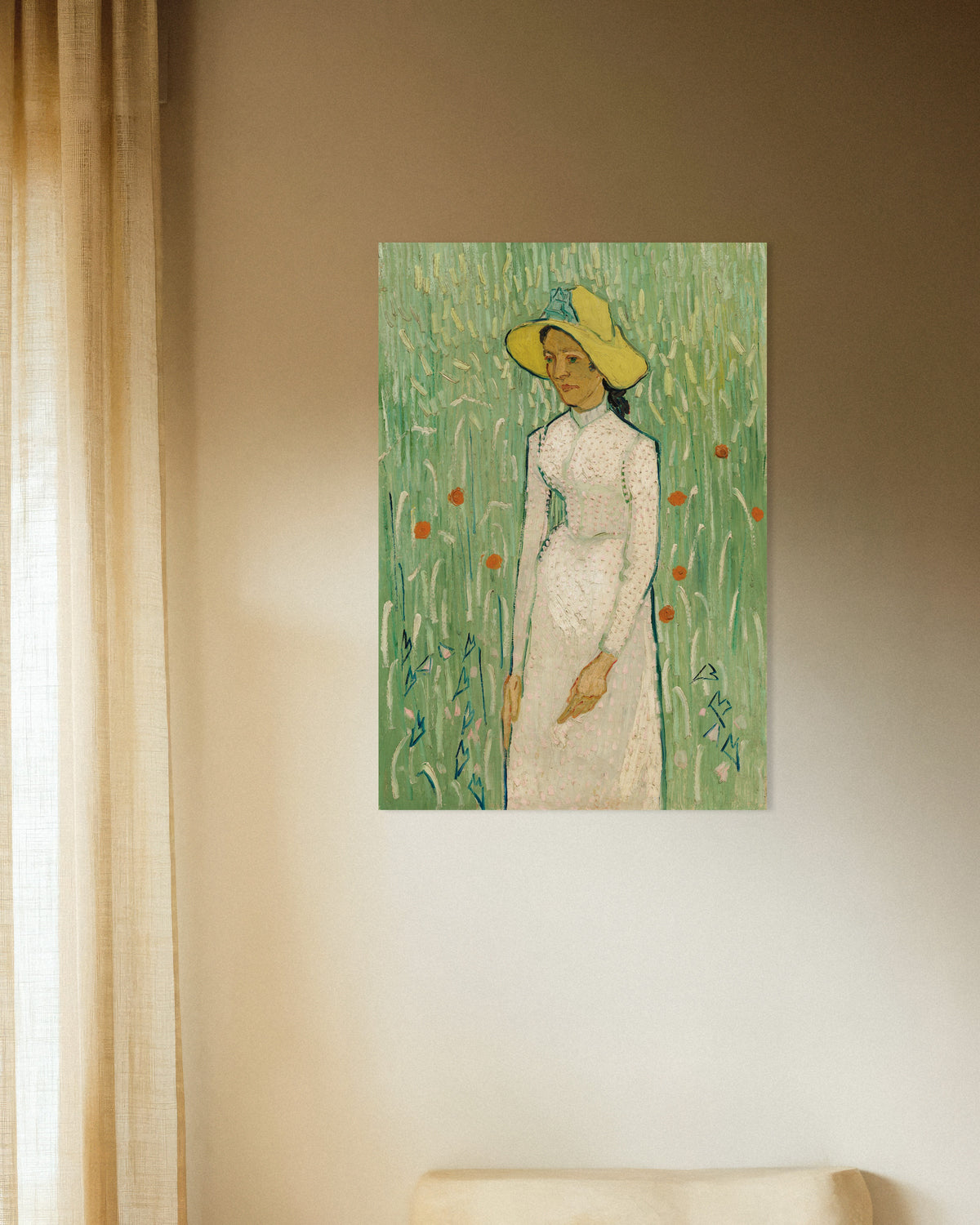 Poster af Pige i hvidt (1890) af Vincent van Gogh