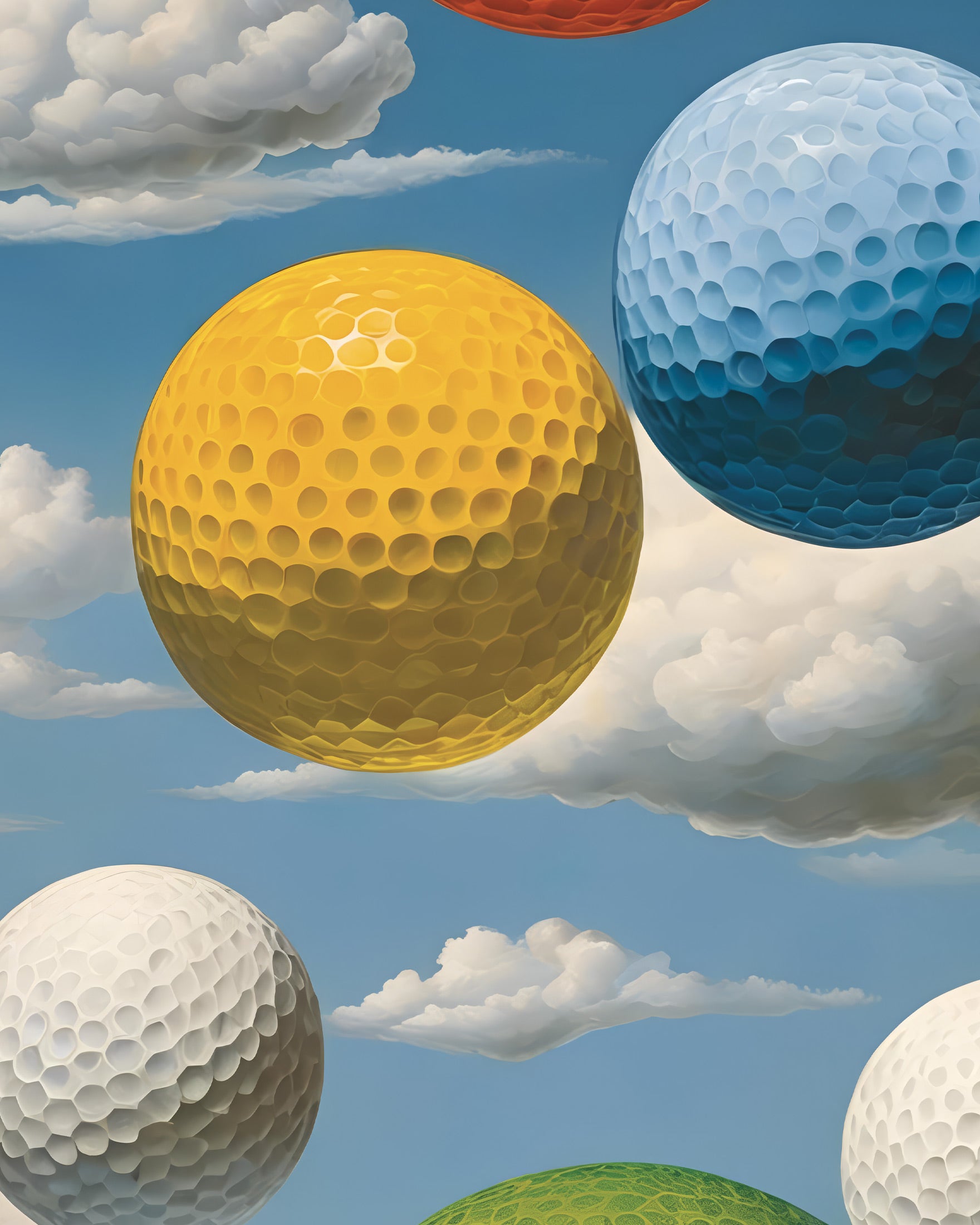 Golfverdener – Surreal himmel poster