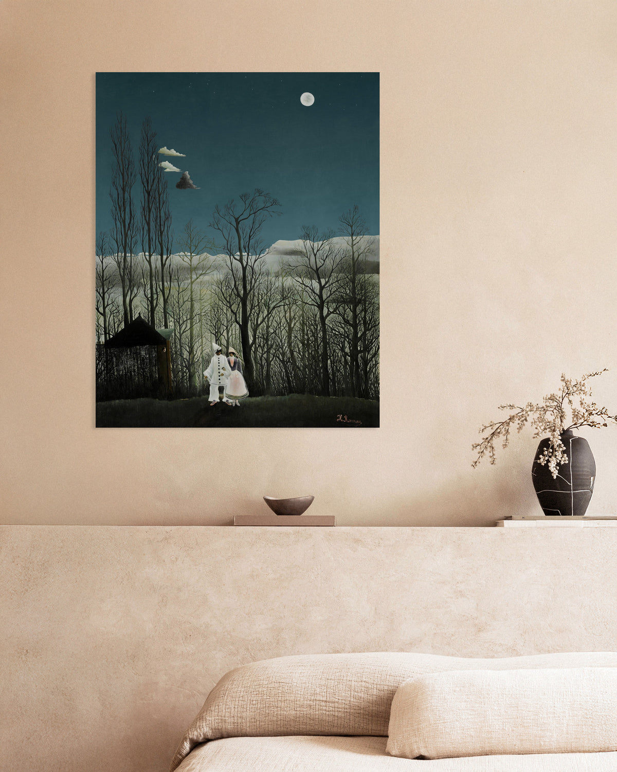 Henri Rousseau-plakat – En karnevalsaften (detalje)