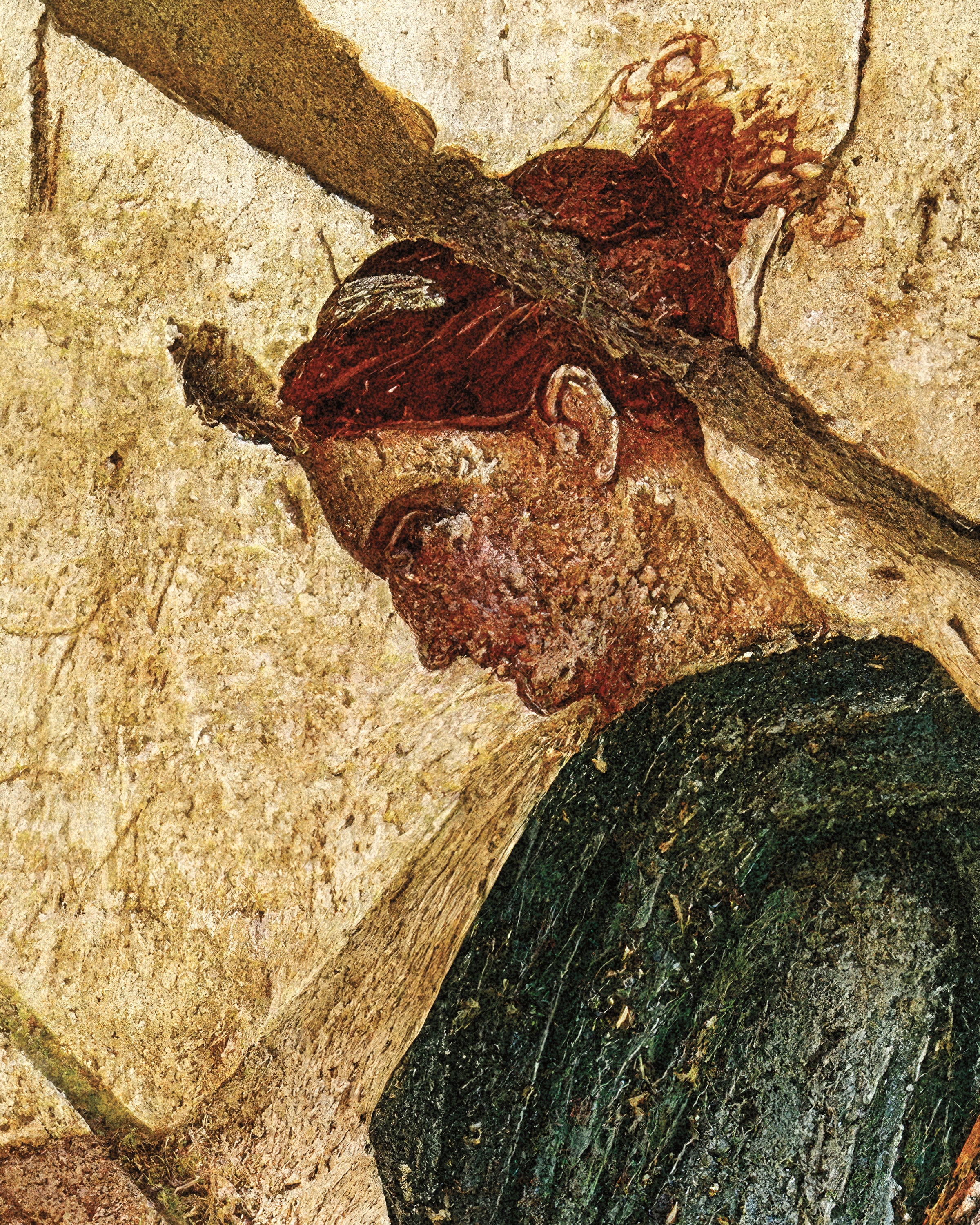 Kvinde med lyre fresko poster