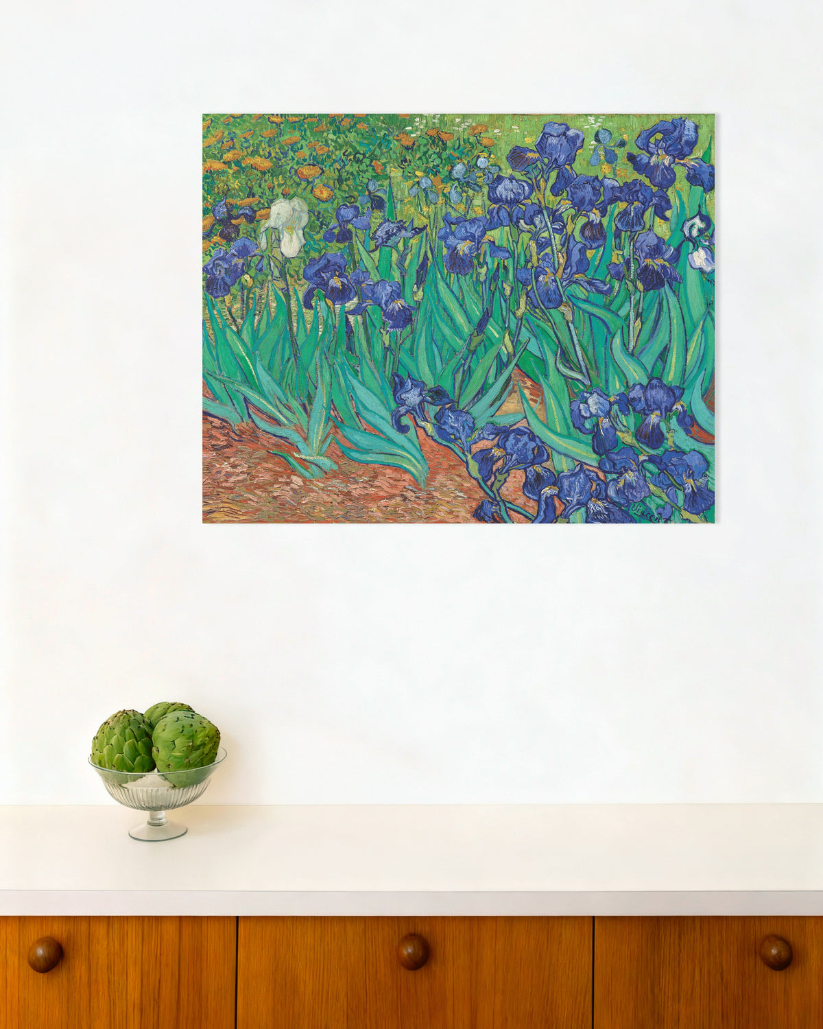 Poster med Iris (1889) af Vincent van Gogh
