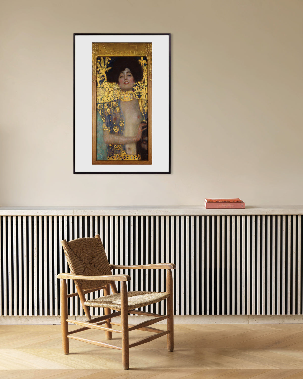 Plakat Judith I (1901) af Gustav Klimt med metalramme