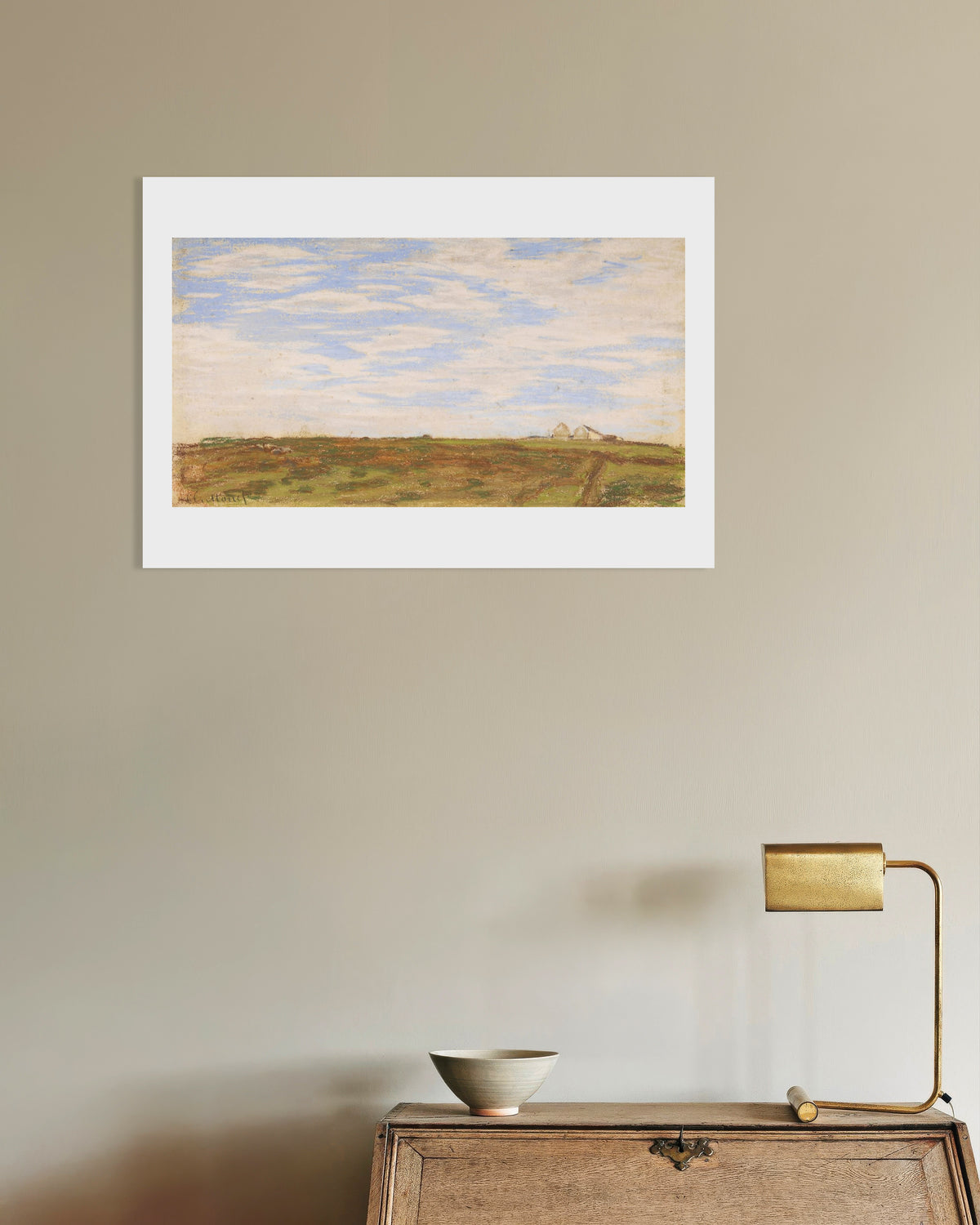 Plakat Landskab (1864–1866) af Claude Monet