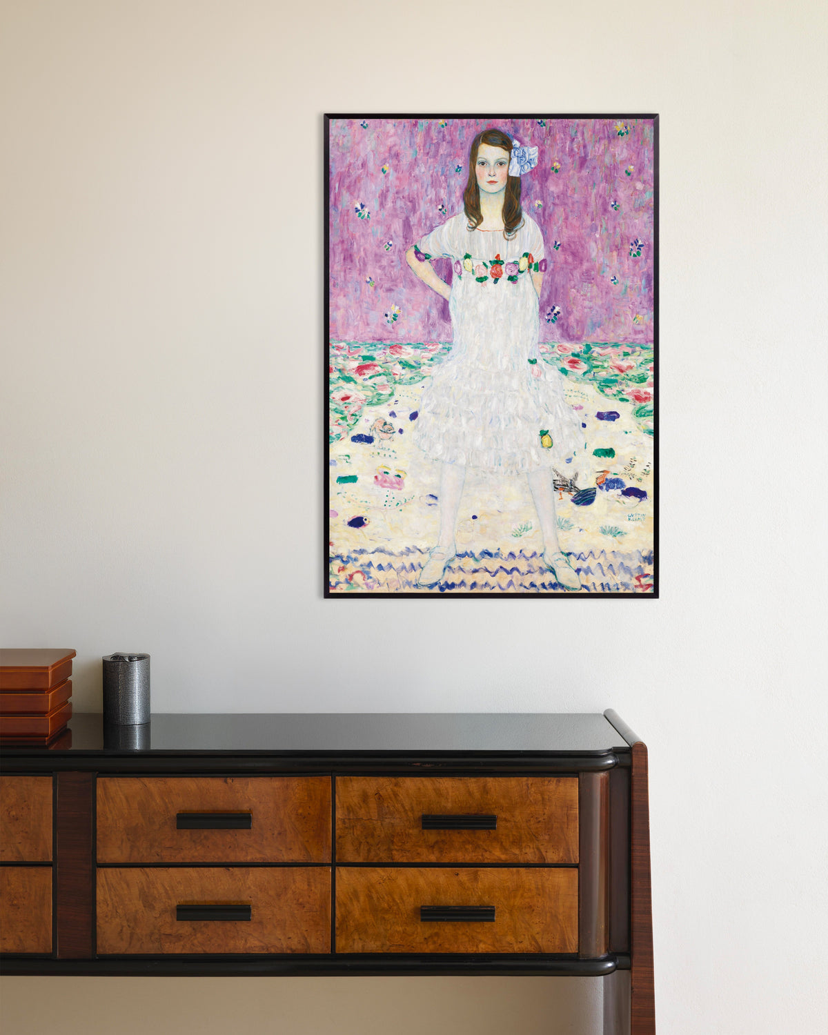Plakat Mäda Primavesi (1912–1913) af Gustav Klimt med metalramme