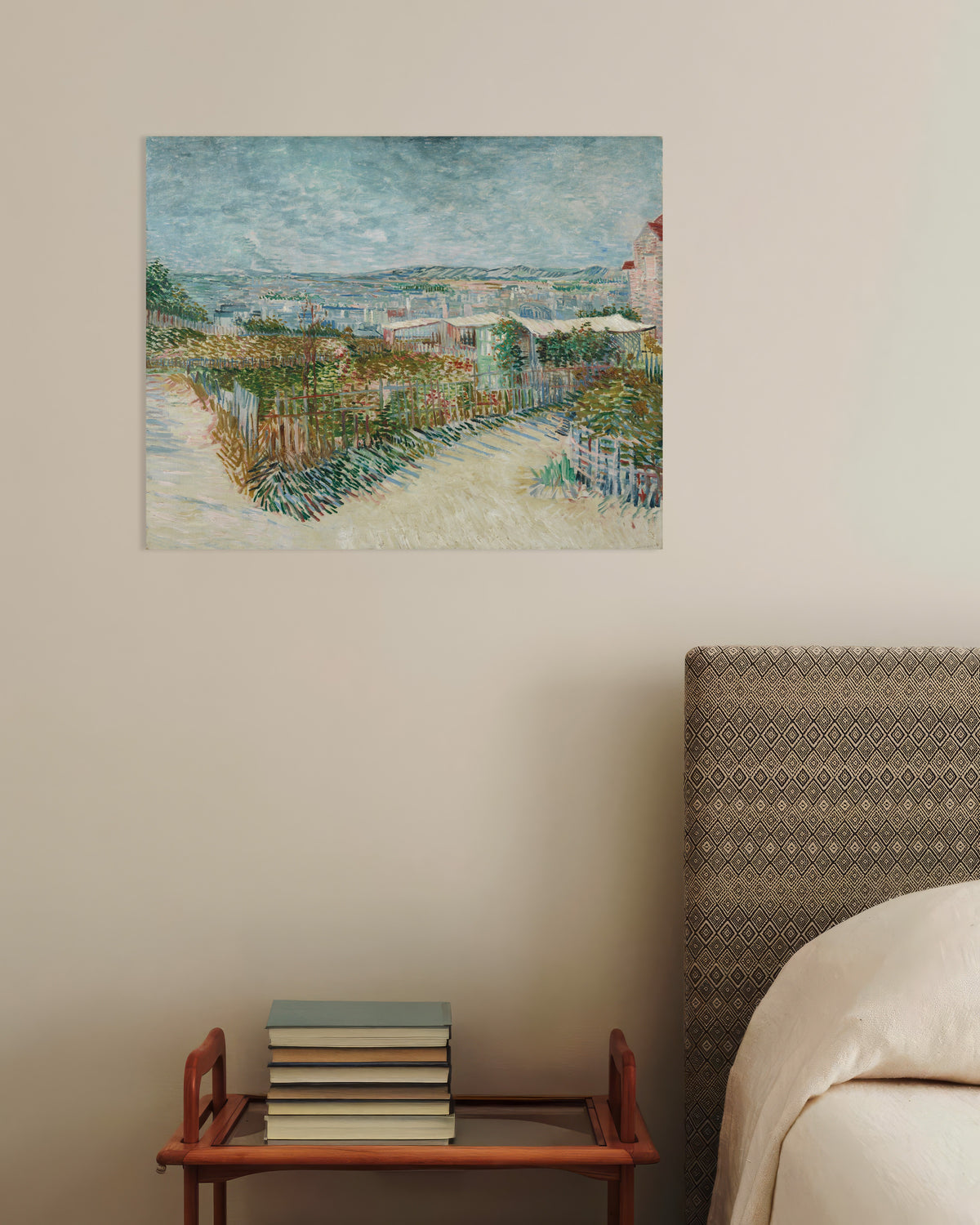 Poster af Montmartre, bag Moulin de la Galette (1887) af Vincent van Gogh