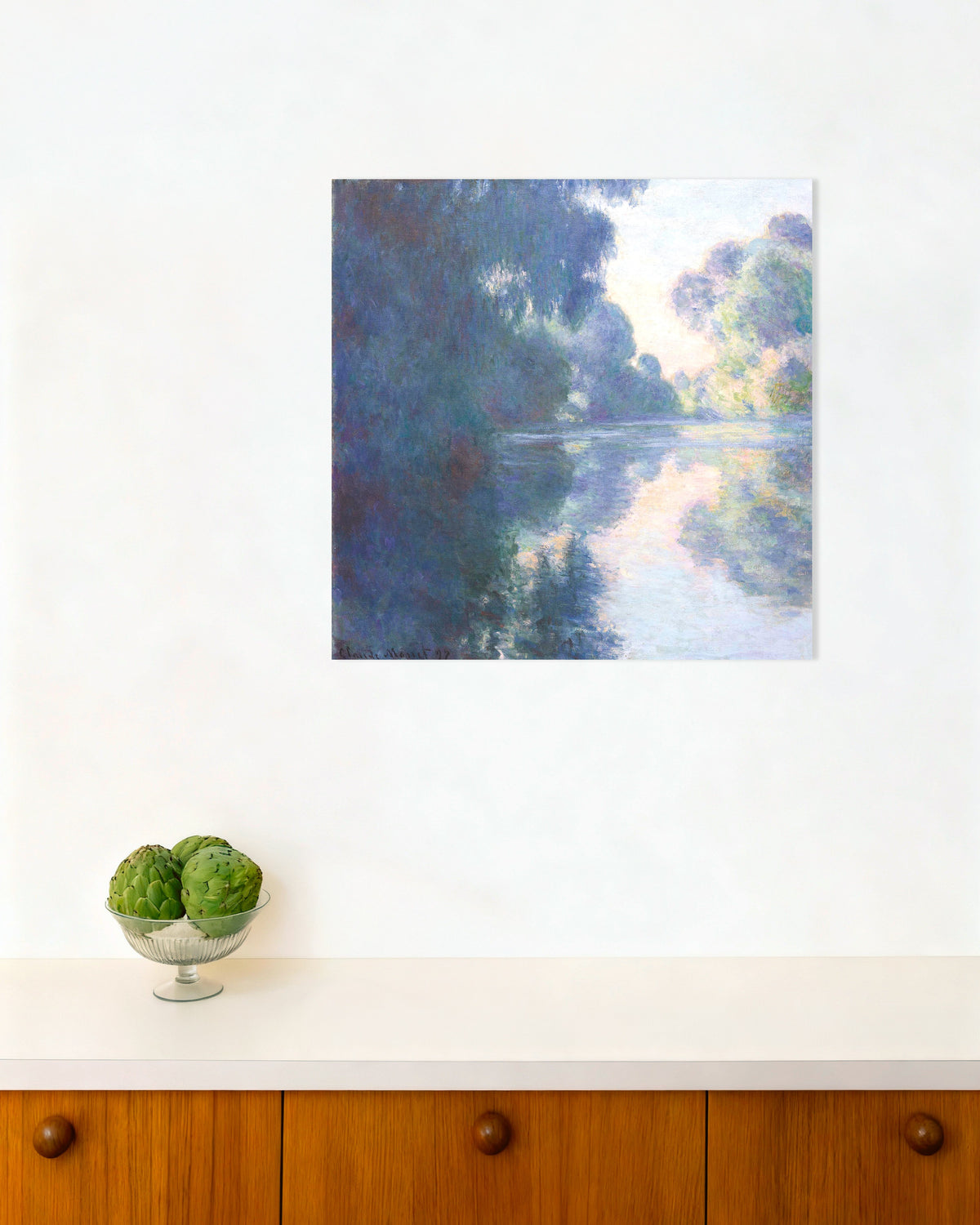 Plakat Morgen på Seinen (1897) af Claude Monet