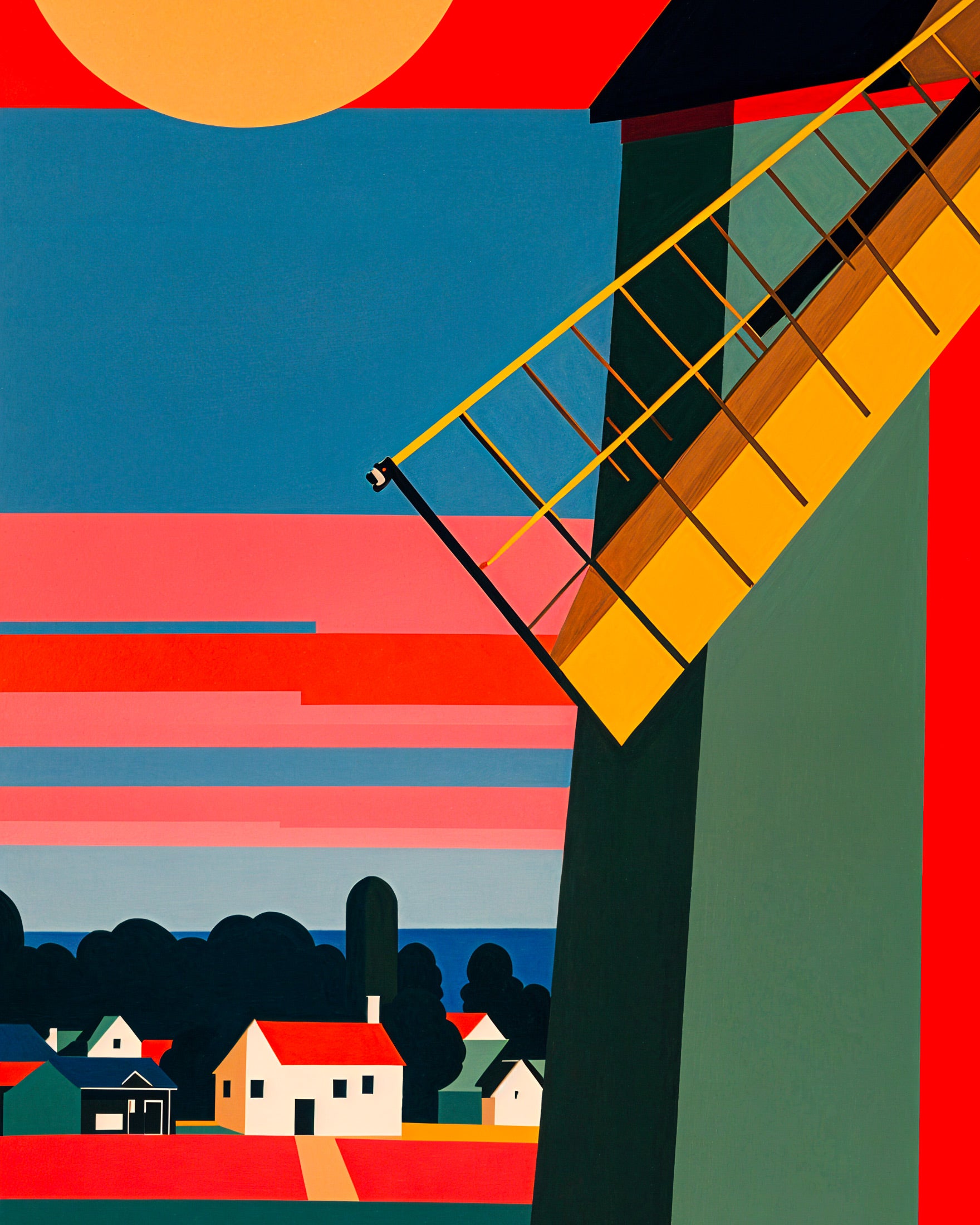 Mølle, Holland - Plakat