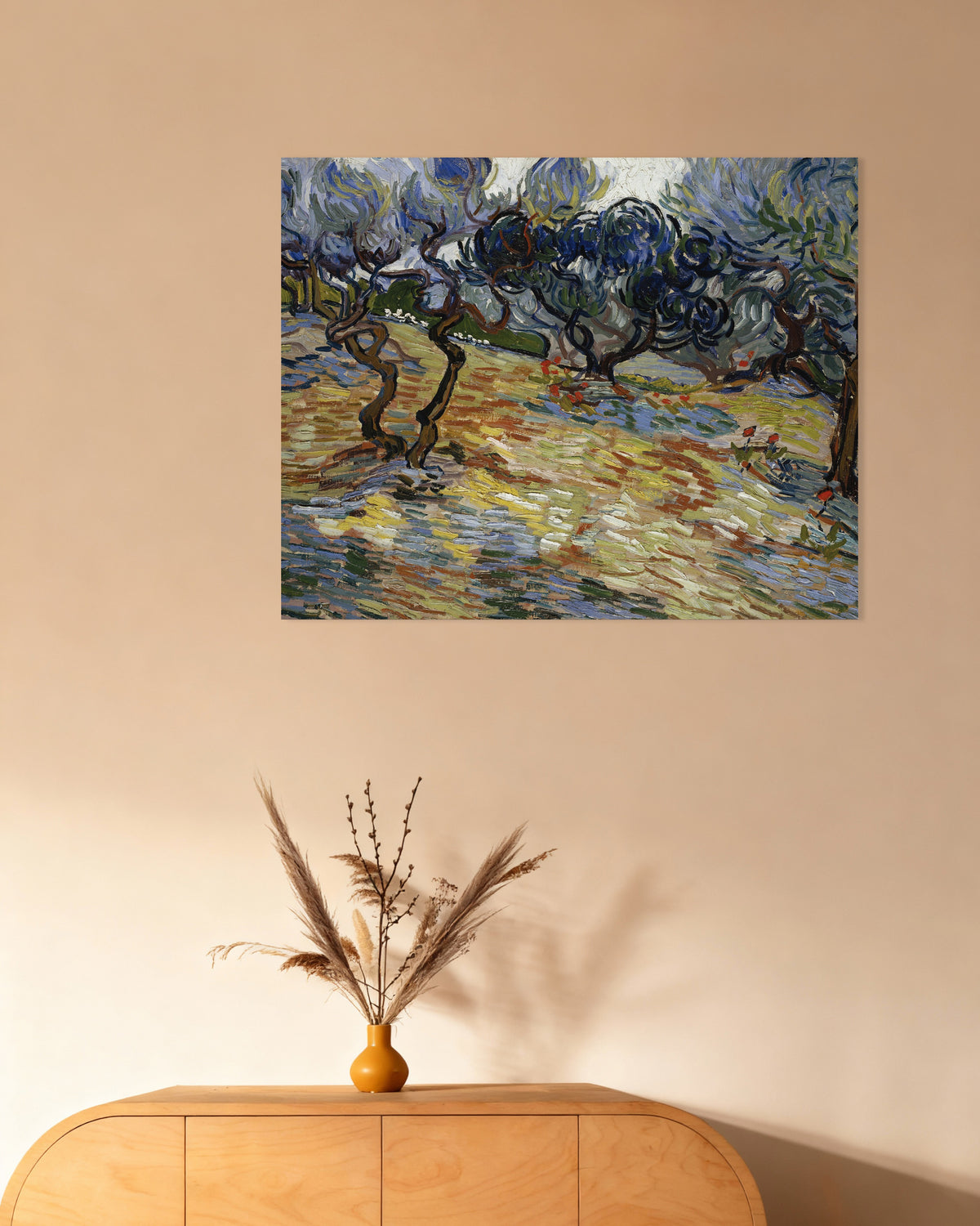 Poster med Oliventræer (1889) af Vincent van Gogh