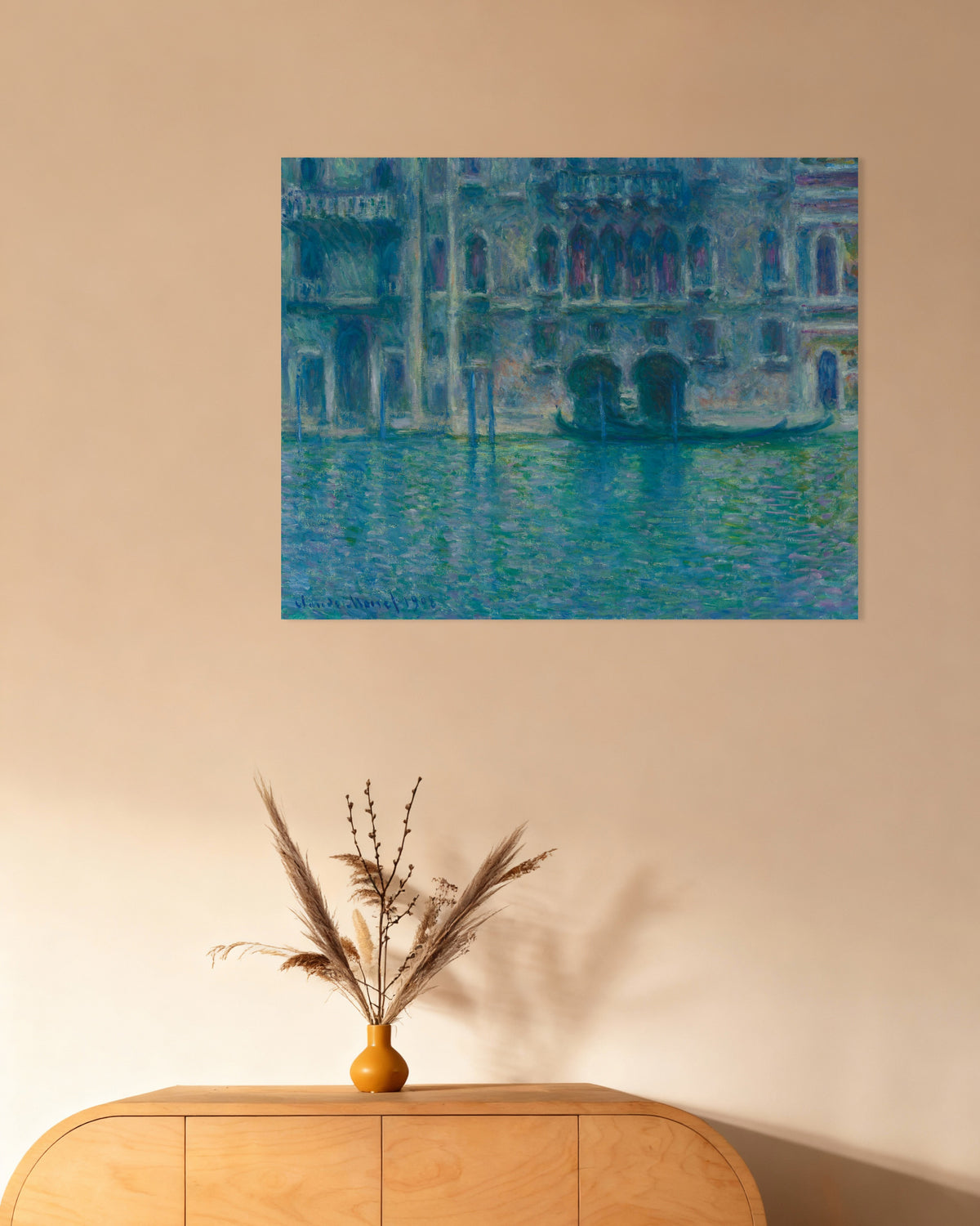 Plakat Palazzo da Mula, Venedig (1908) af Claude Monet