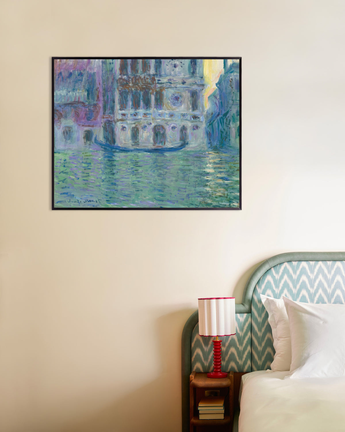 Plakat Palazzo Dario (1908) af Claude Monet med metalramme