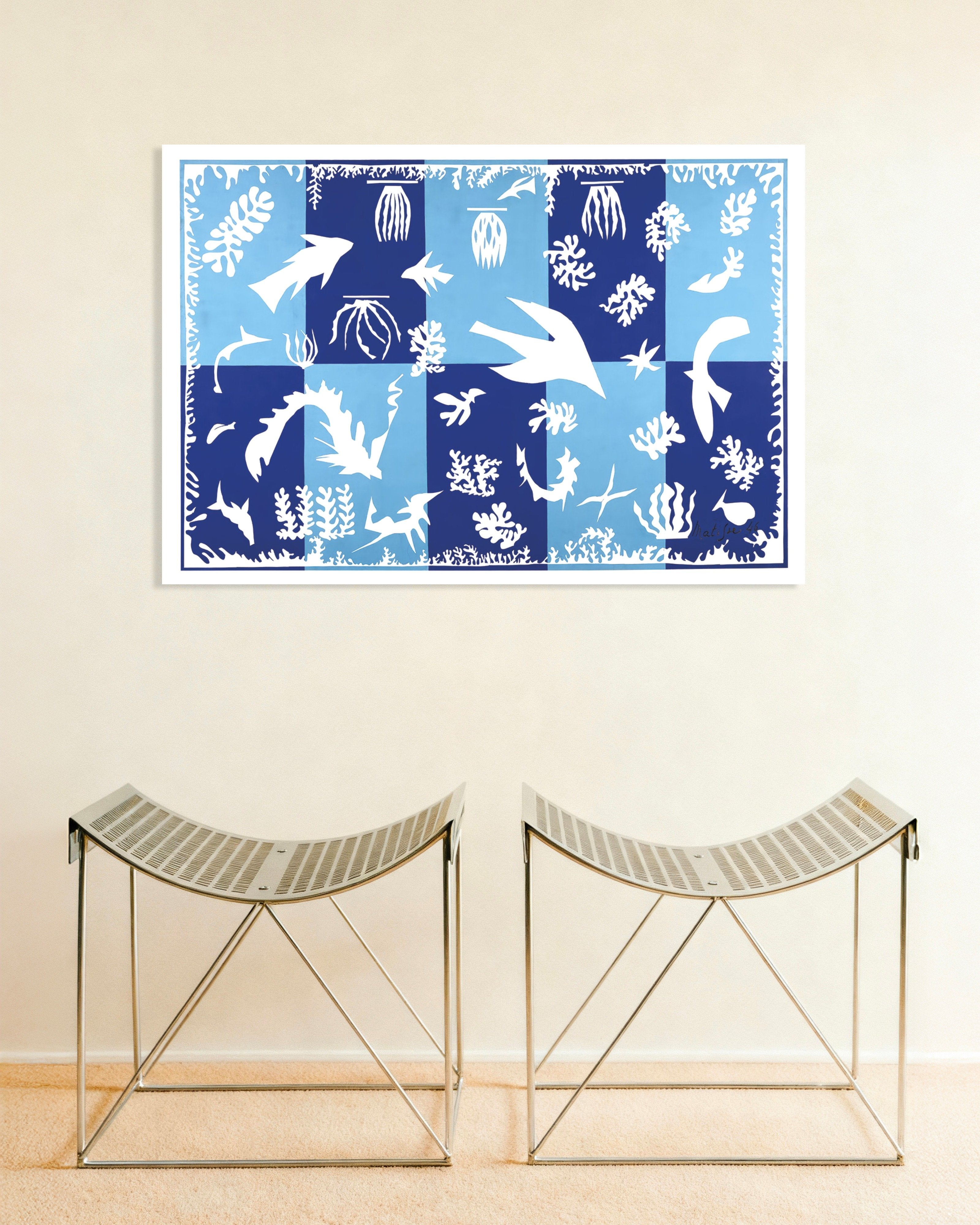 Poster of Polynesia, the sea (1946) by Henri Matisse - Poster