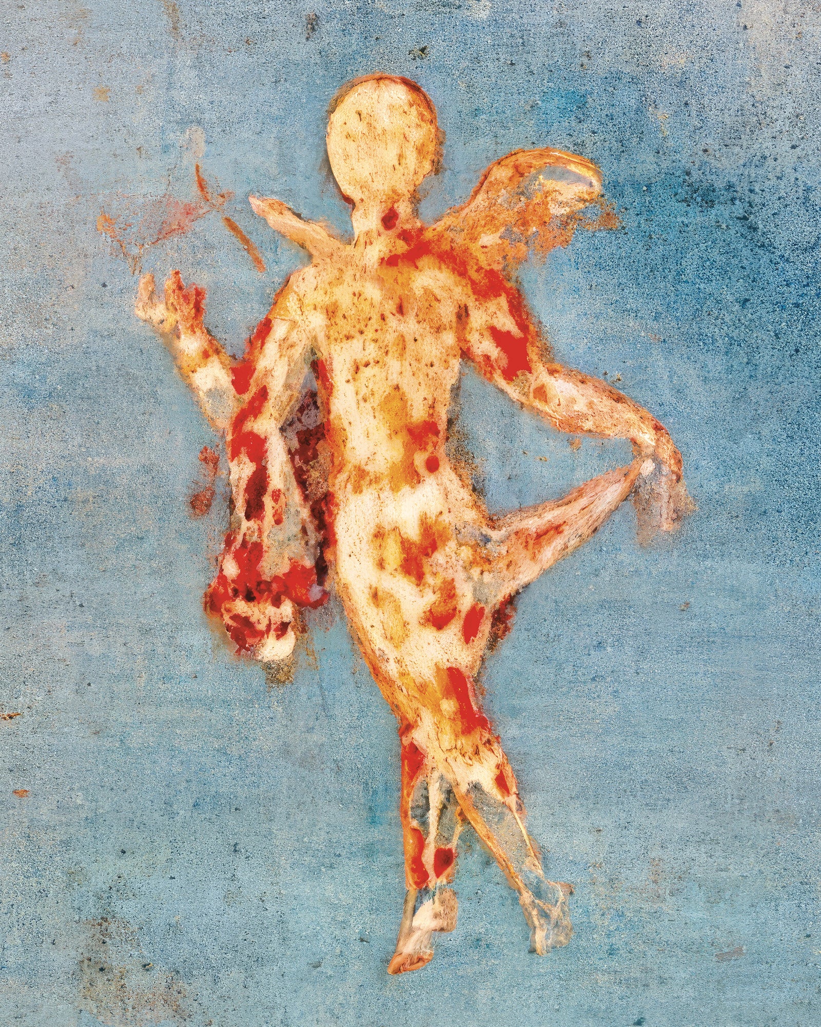 Psyche på blå, House of Venus, Pompeji - Poster
