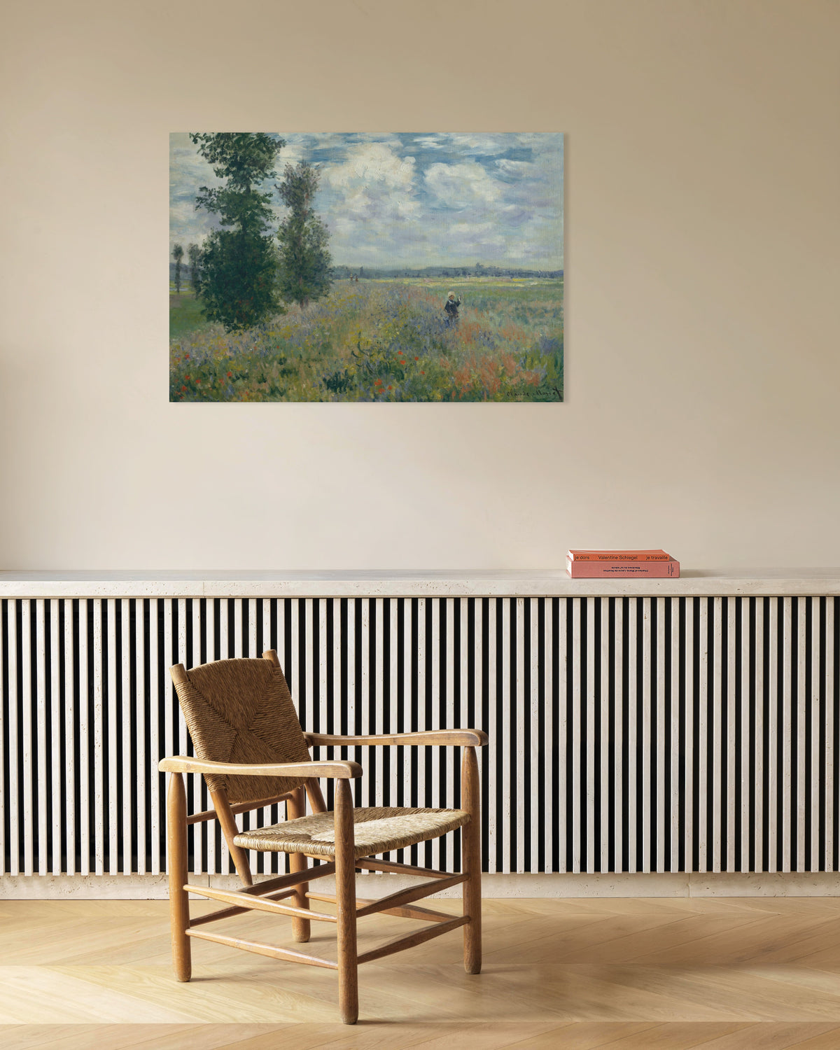 Plakat Valmuemarker nær Argenteuil (1875) af Claude Monet