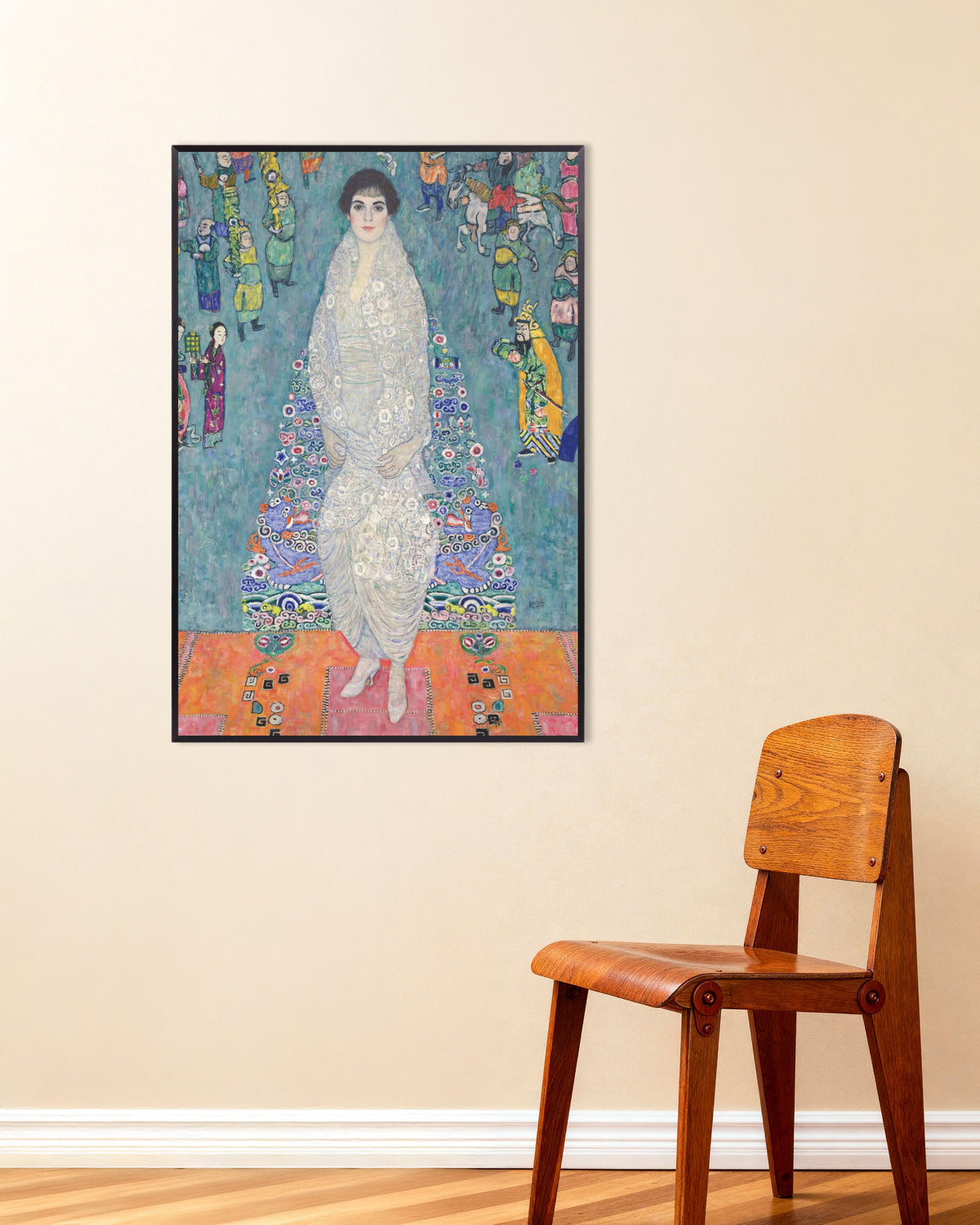 Plakat Portræt af Elisabeth Lederer (1914–1916) af Gustav Klimt med metalramme