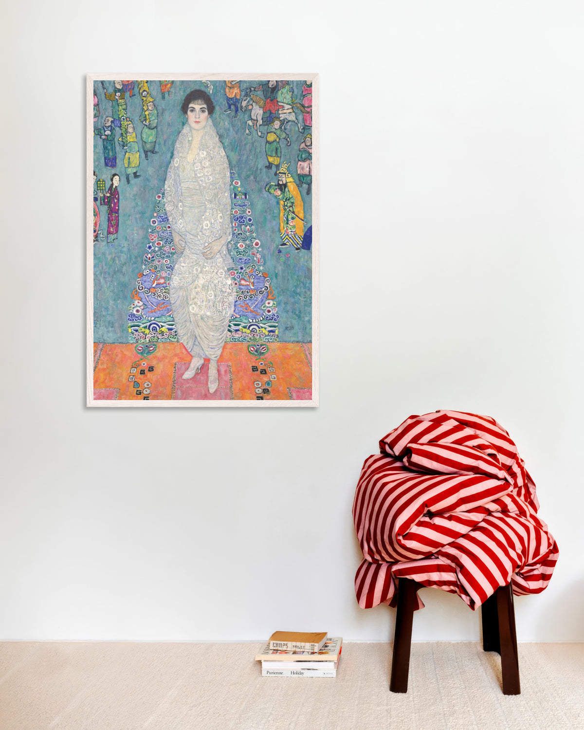 Plakat Portræt af Elisabeth Lederer (1914–1916) af Gustav Klimt med hvid træramme