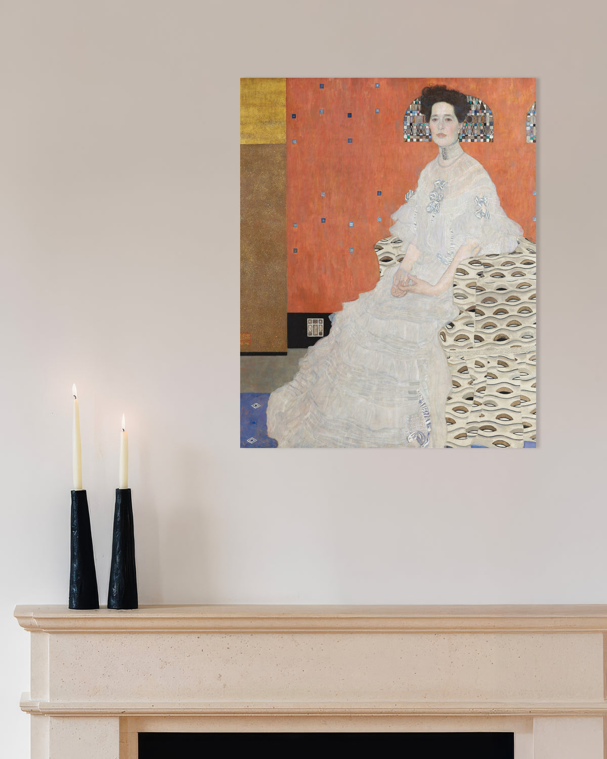 Plakat Portræt af Fritza Riedler (1906) af Gustav Klimt