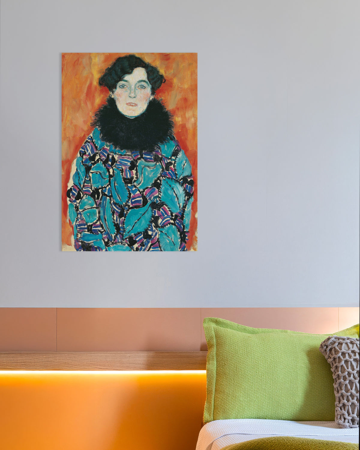 Plakat Portræt af Johanna Staude (1917) af Gustav Klimt
