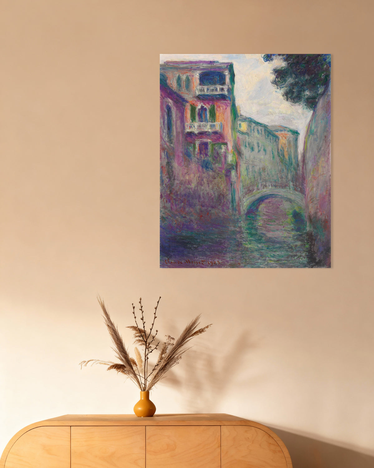 Plakat Rio della Salute (1908) af Claude Monet