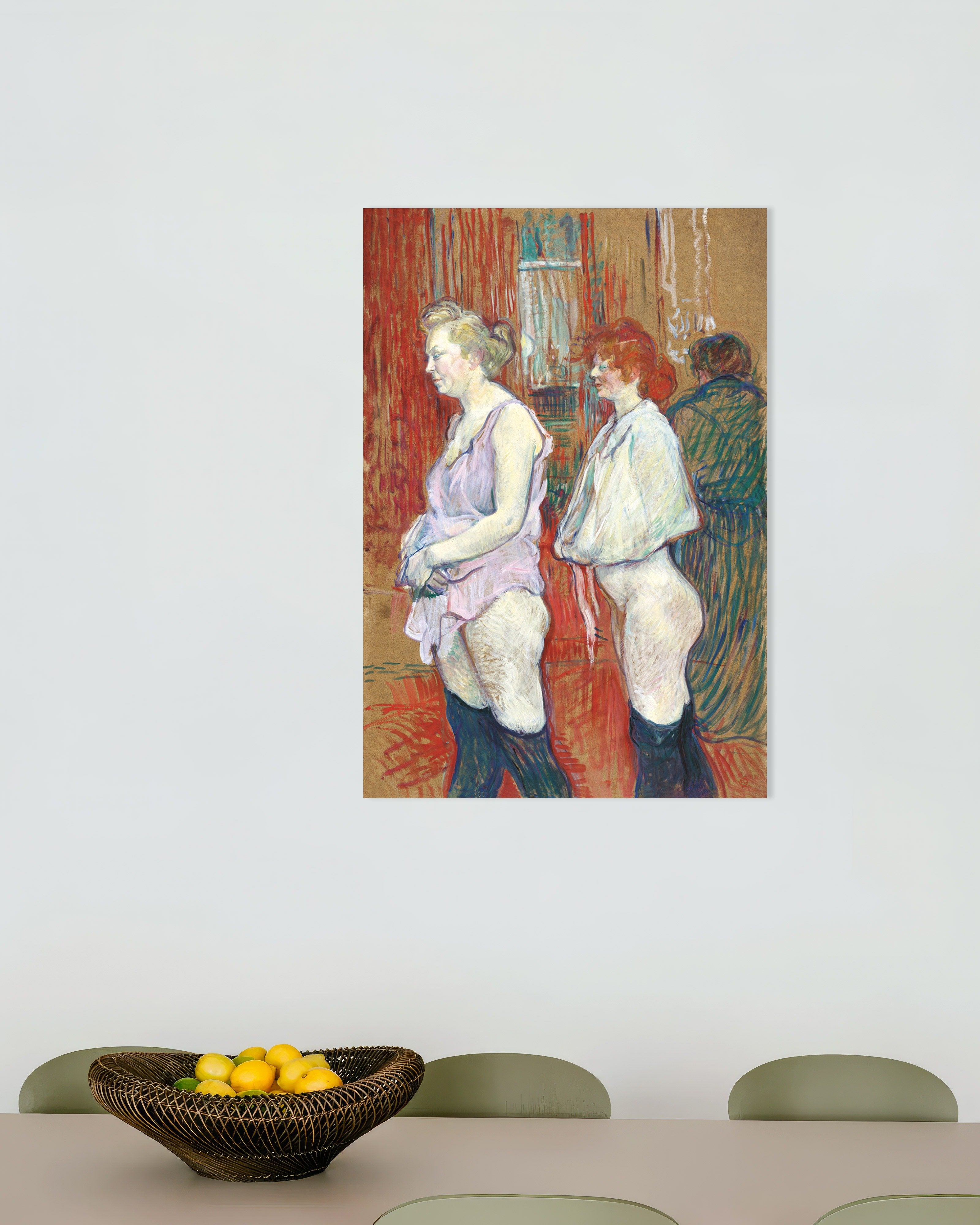 Poster of Rue des Moulins (1894) by Henri de Toulouse-Lautrec