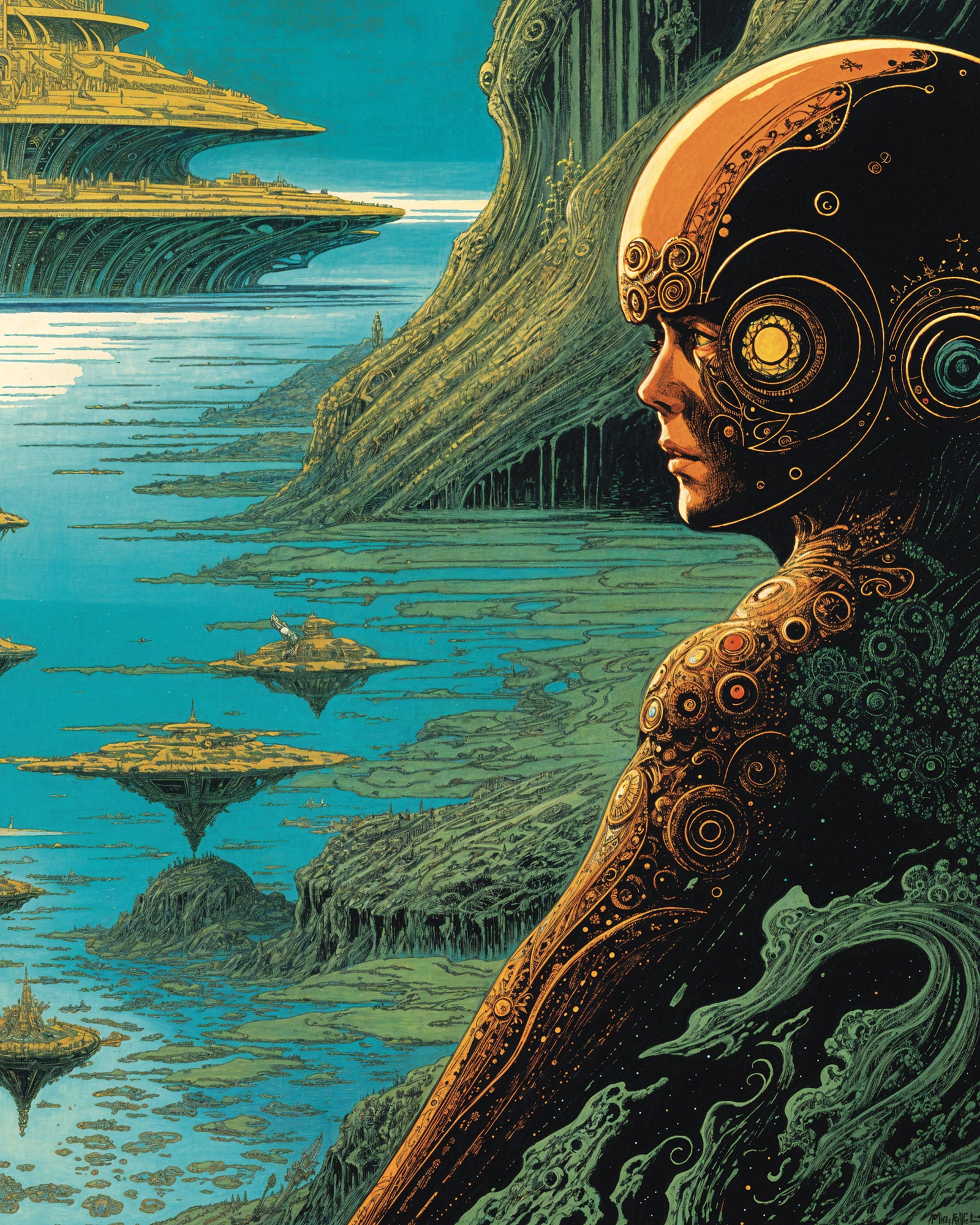 sci fi aquatic - art print