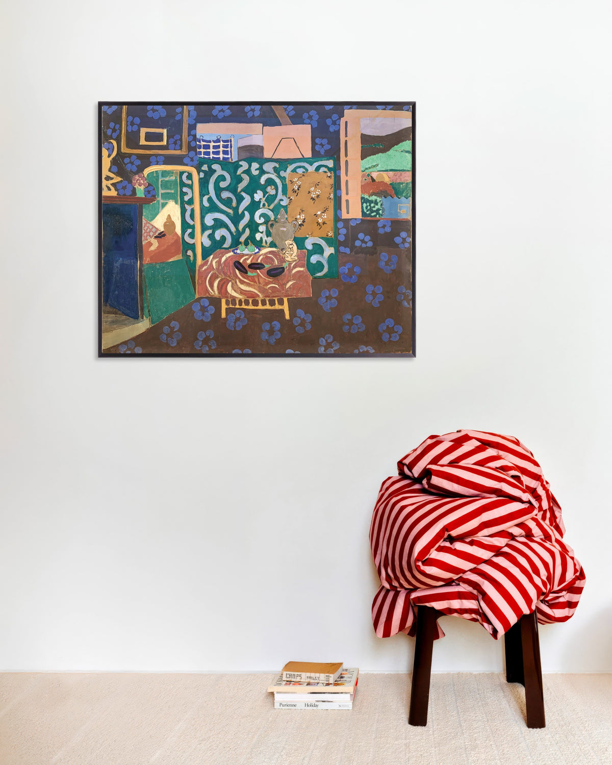 Poster of Still life with aubergines (1911) by Henri Matisse - Poster, with metal frame