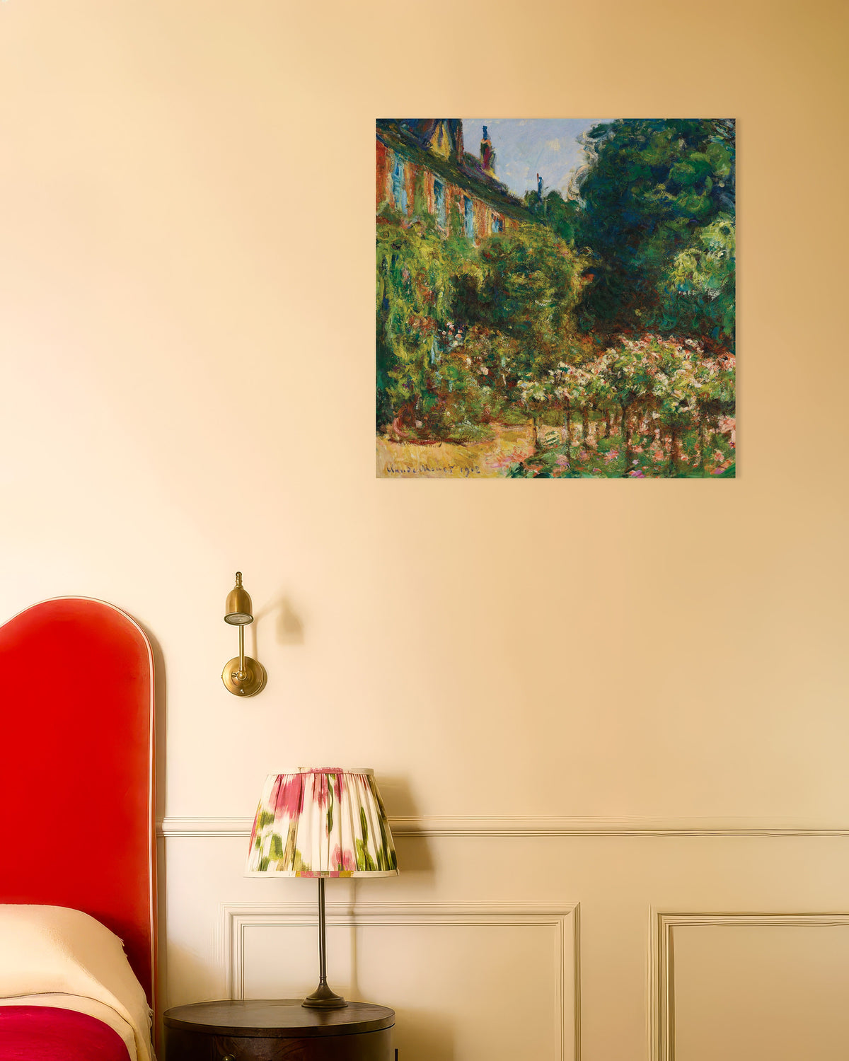 Plakat Kunstnerens hus i Giverny (1912) af Claude Monet