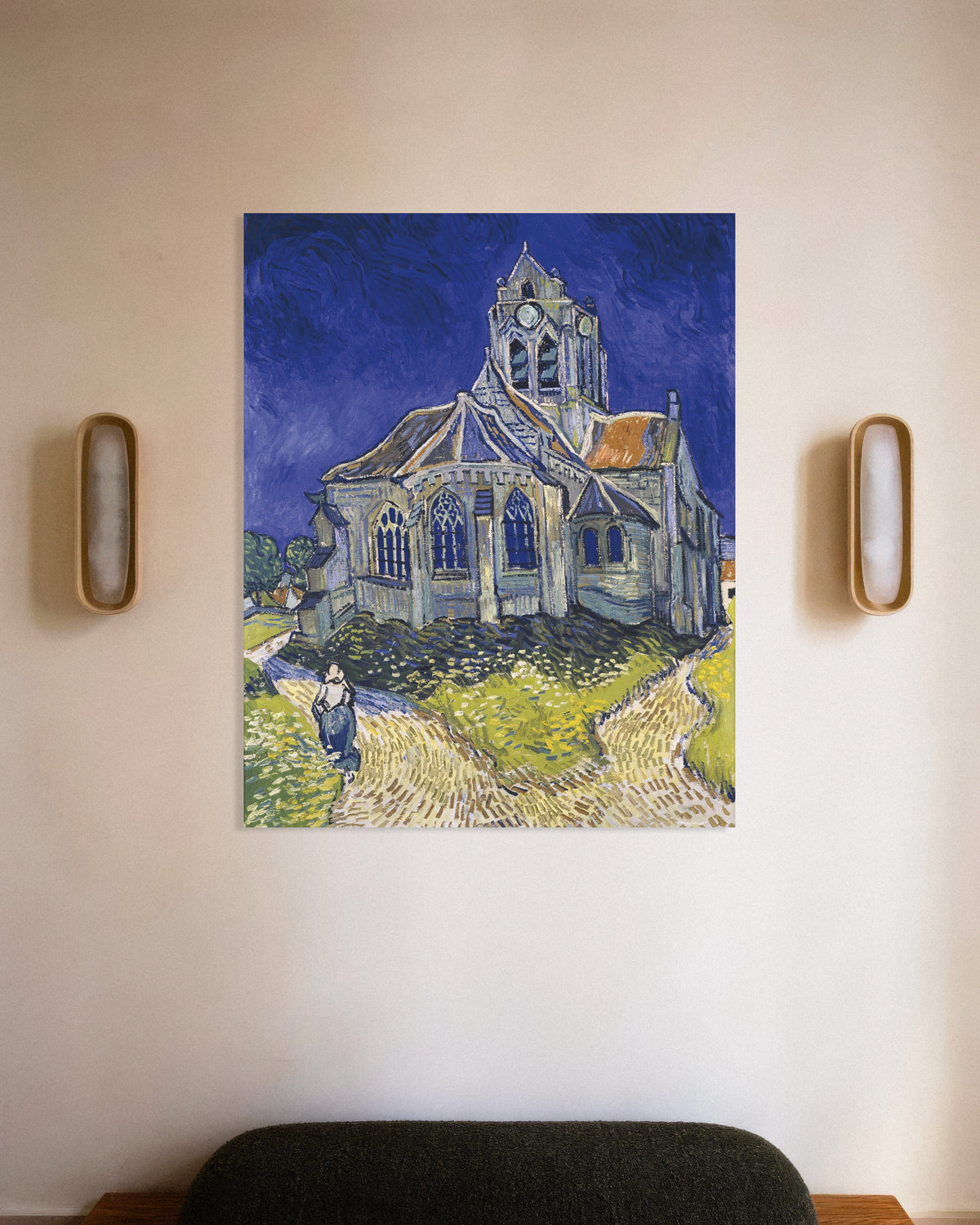 Poster af Kirken i Auvers-sur-Oise (1890) af Vincent van Gogh